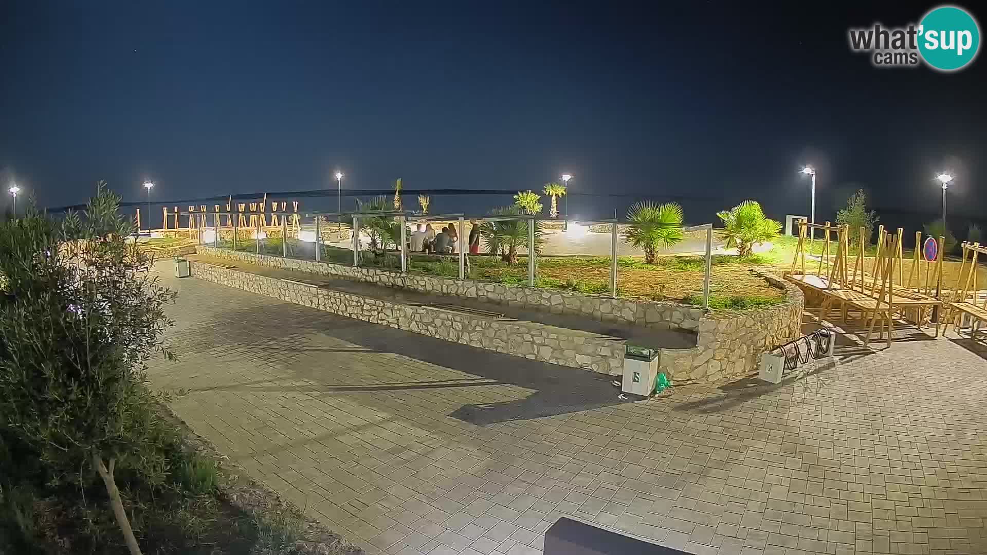 Spletna kamera Mandre – Poletni oder Velika điga | Otok Pag