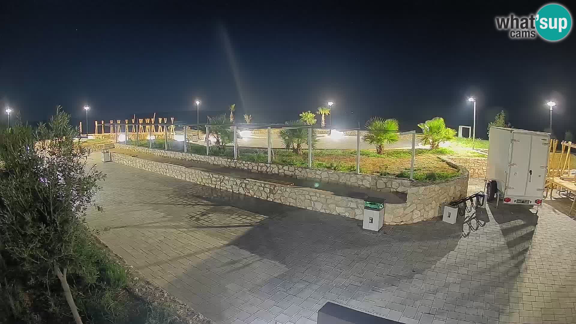 Webcam Mandre – Escenario de verano Velika điga | Isla de Pag