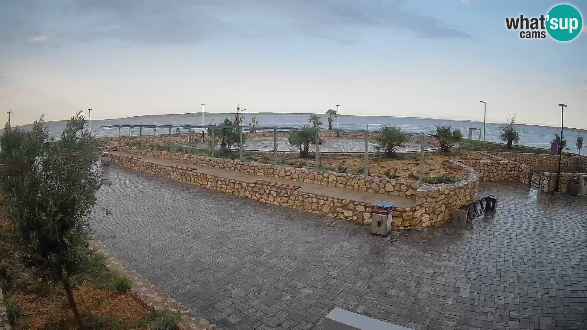 Spletna kamera Mandre – Poletni oder Velika điga | Otok Pag