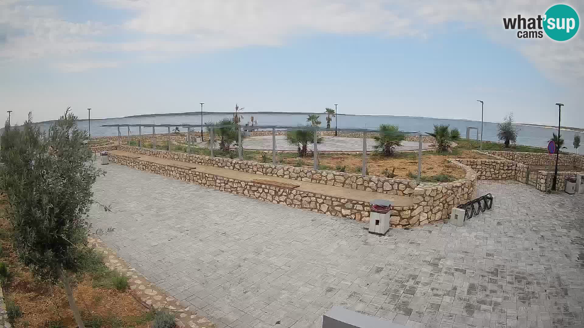 Spletna kamera Mandre – Poletni oder Velika điga | Otok Pag