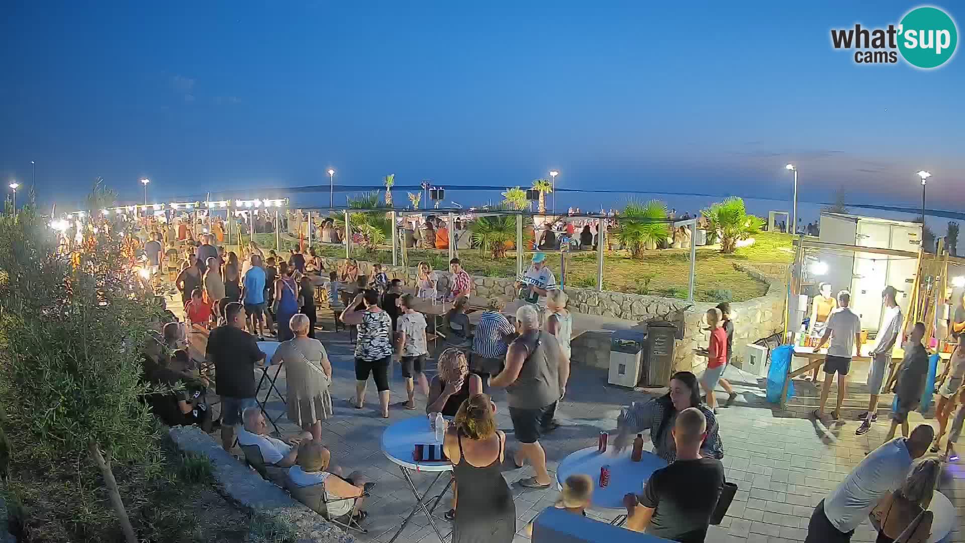 Spletna kamera Mandre – Poletni oder Velika điga | Otok Pag