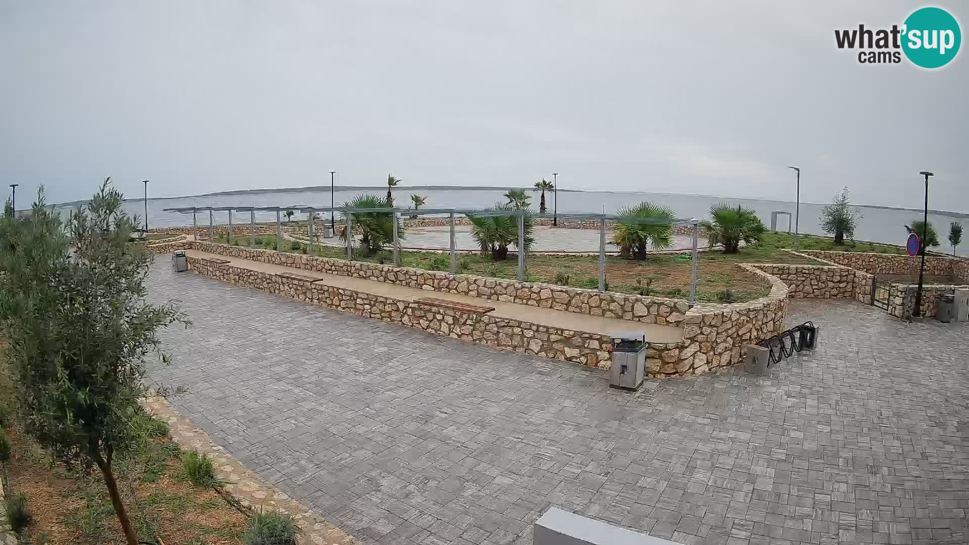 Spletna kamera Mandre – Poletni oder Velika điga | Otok Pag