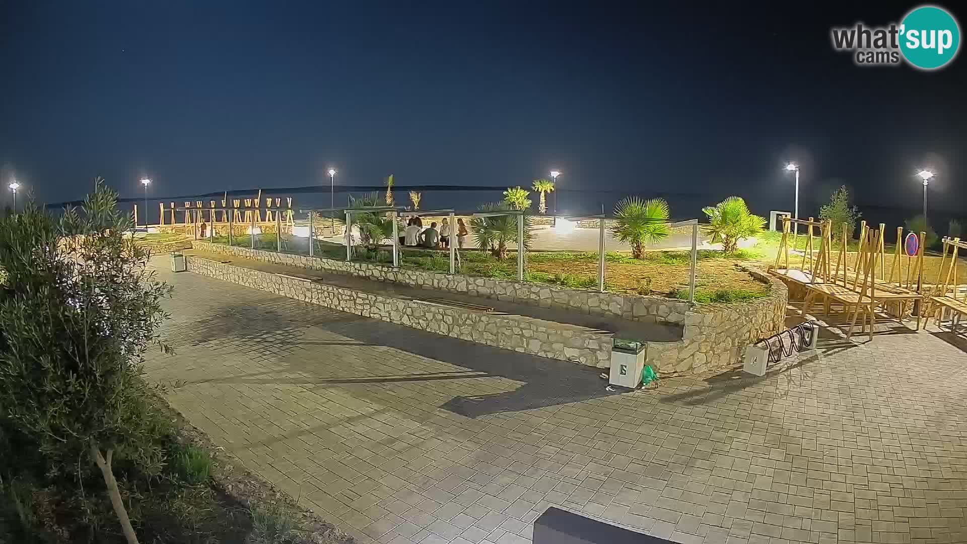 Spletna kamera Mandre – Poletni oder Velika điga | Otok Pag