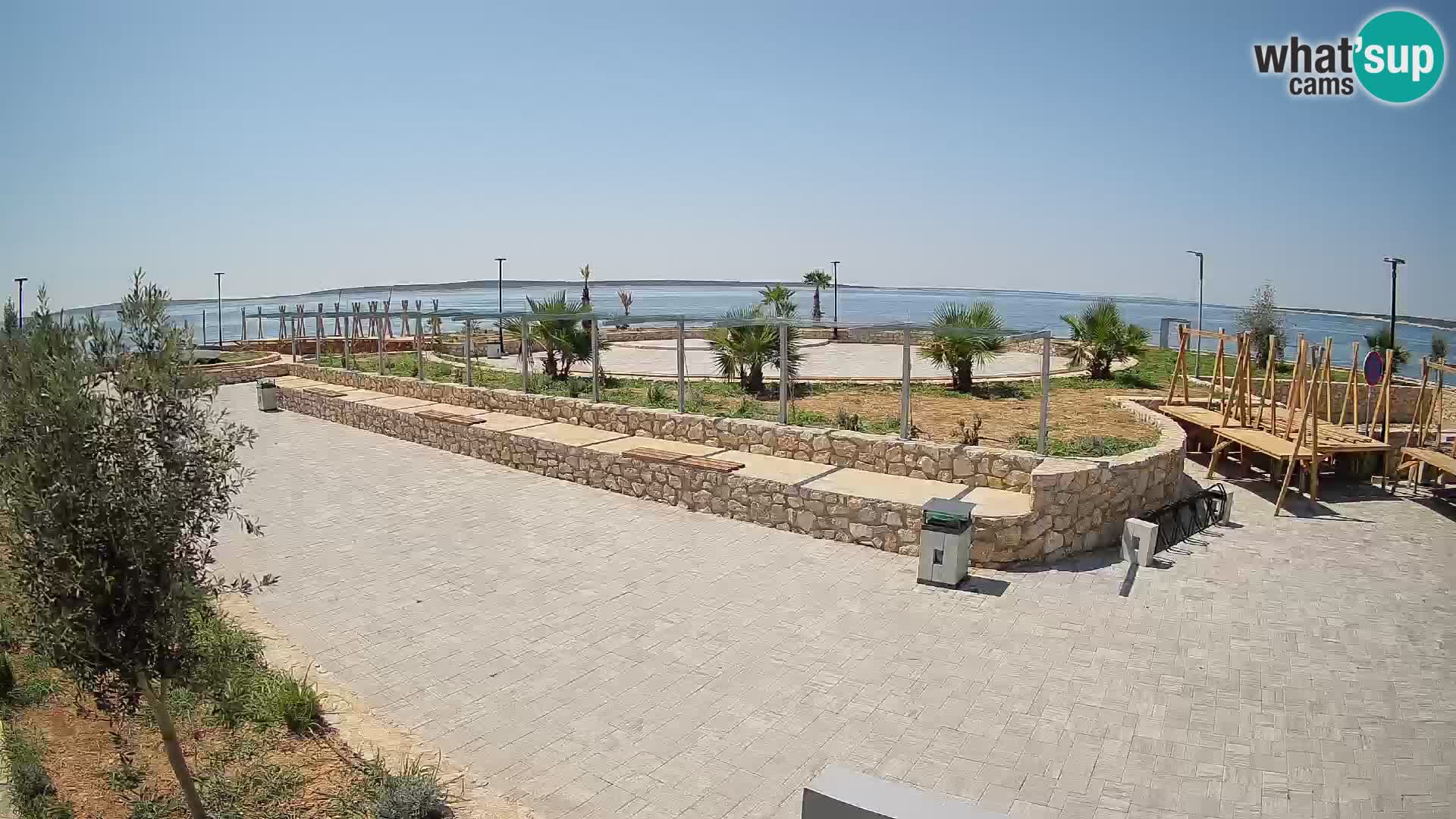 Spletna kamera Mandre – Poletni oder Velika điga | Otok Pag