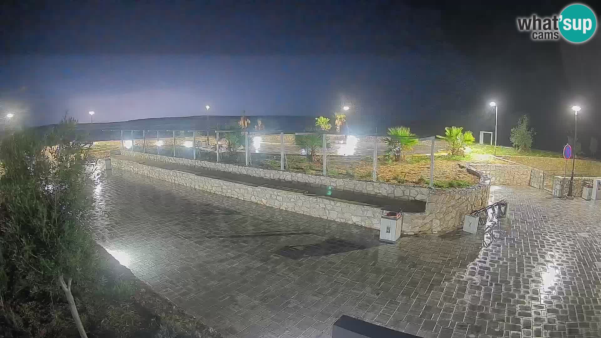 Web kamera Mandre – Ljetna pozornica Velika điga | Otok Pag
