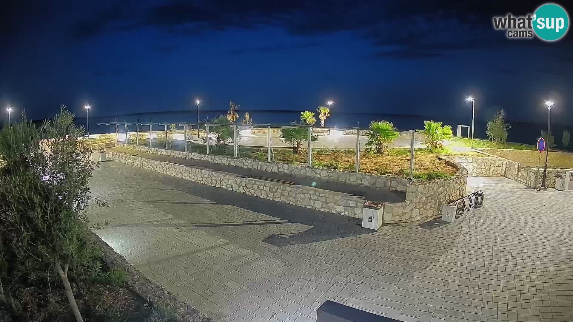 Spletna kamera Mandre – Poletni oder Velika điga | Otok Pag