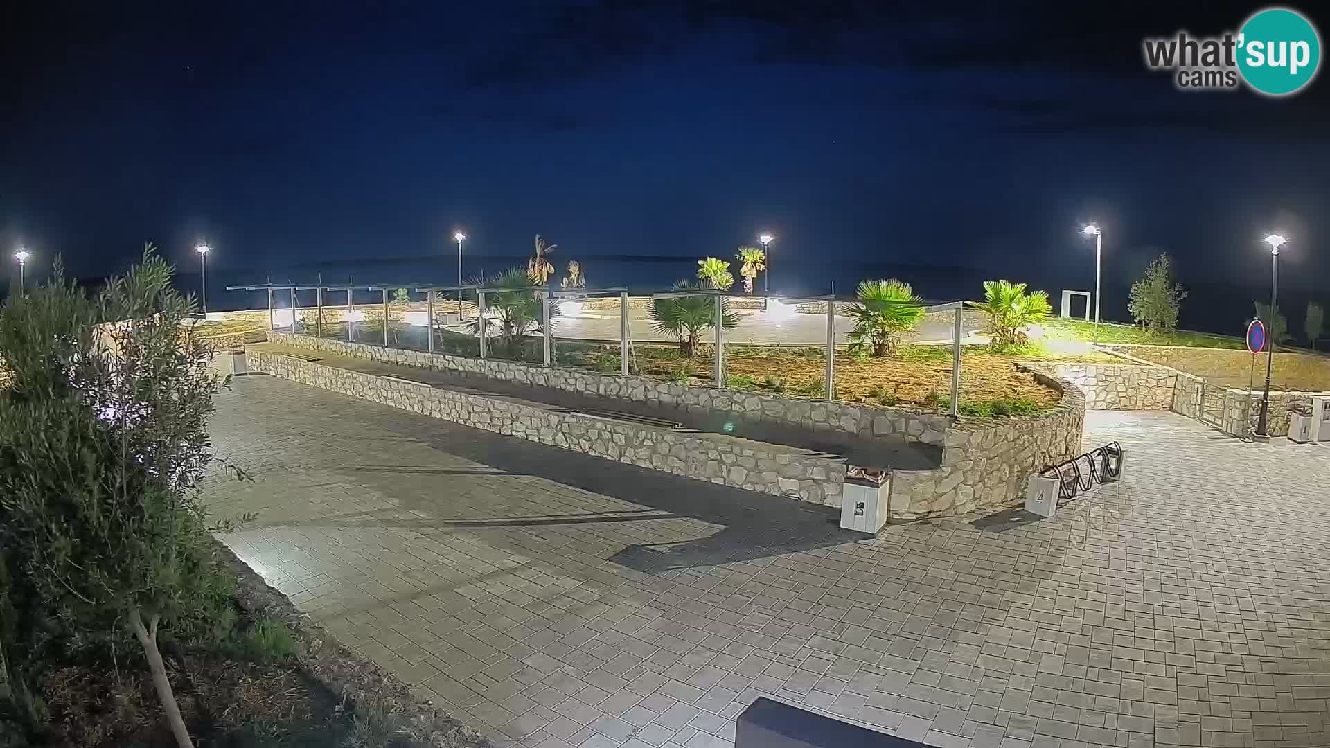Web kamera Mandre – Ljetna pozornica Velika điga | Otok Pag