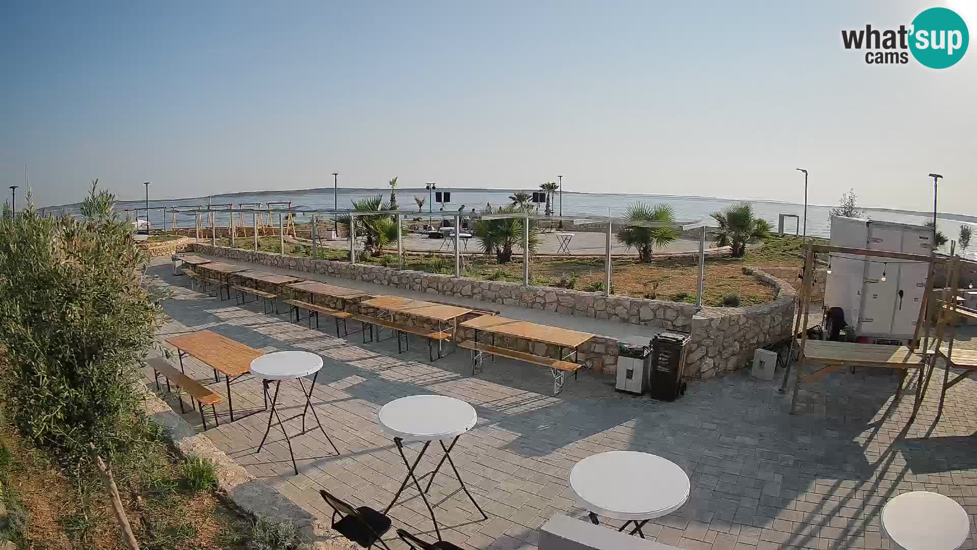 Spletna kamera Mandre – Poletni oder Velika điga | Otok Pag