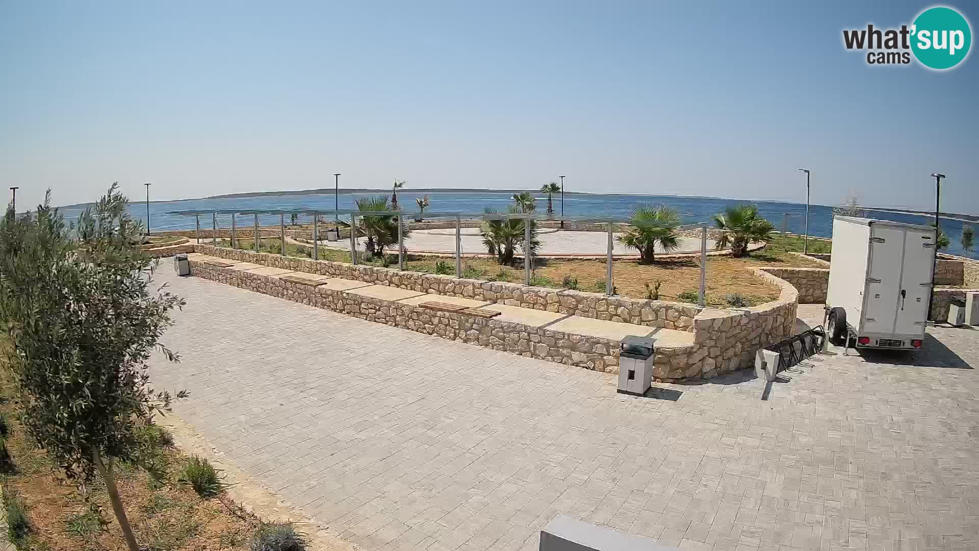 Webcam Mandre – Escenario de verano Velika điga | Isla de Pag