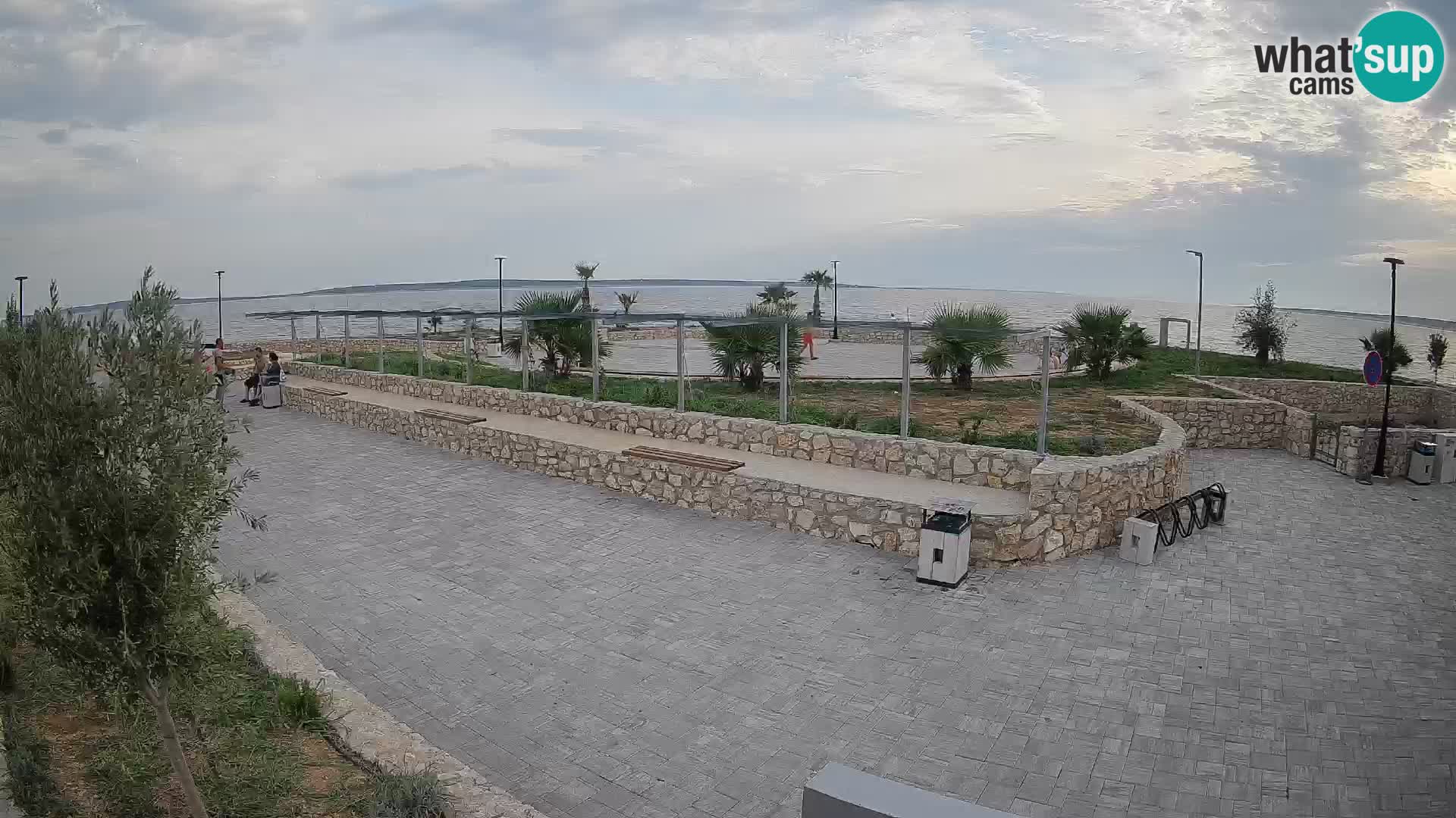 Spletna kamera Mandre – Poletni oder Velika điga | Otok Pag