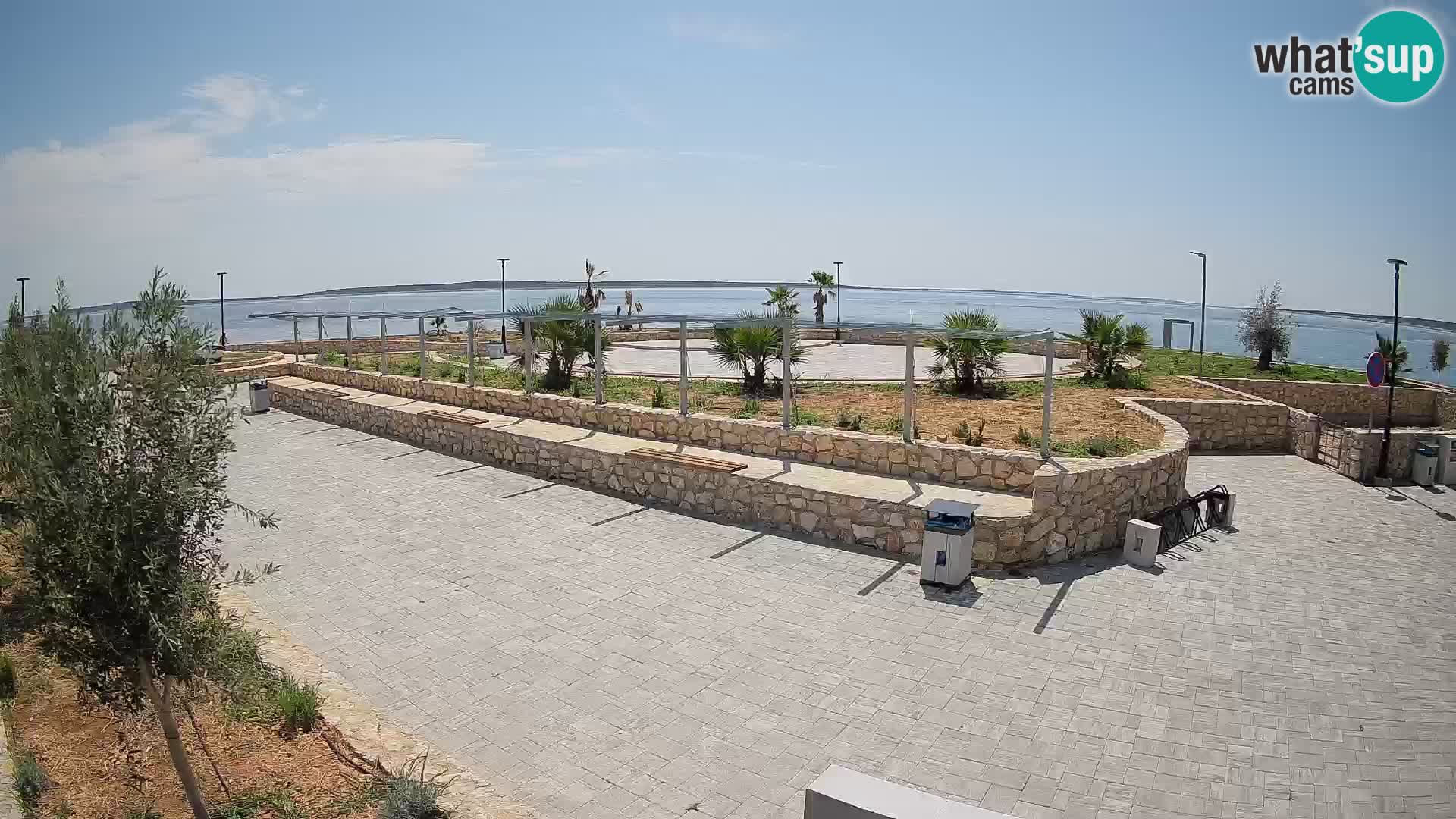 Web kamera Mandre – Ljetna pozornica Velika điga | Otok Pag