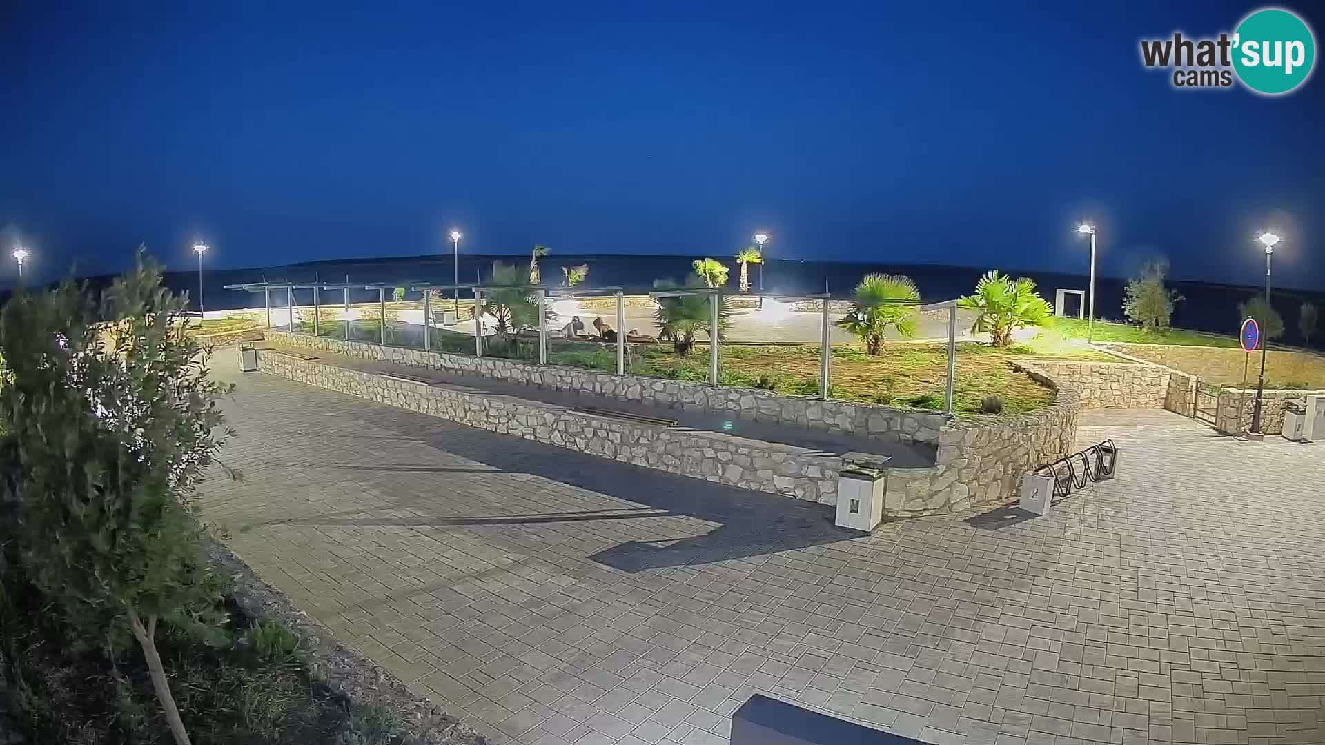 Web kamera Mandre – Ljetna pozornica Velika điga | Otok Pag