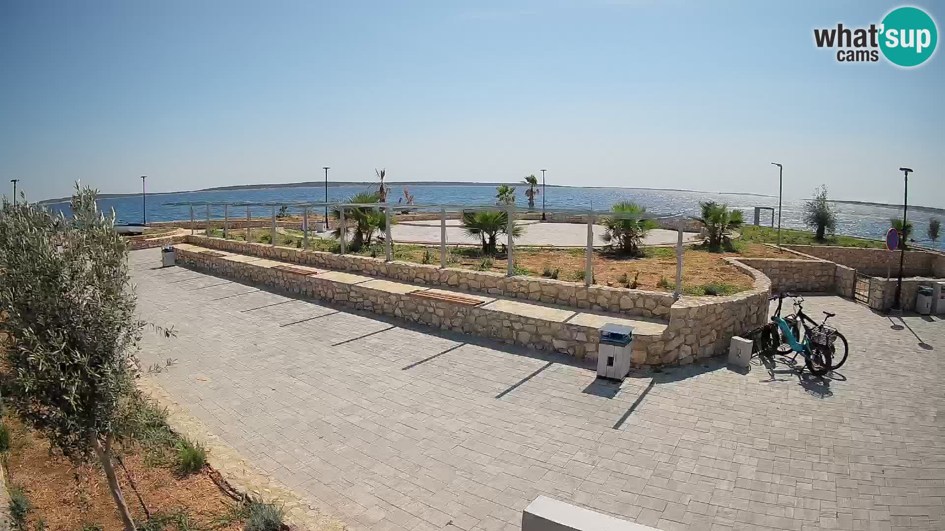 Web kamera Mandre – Ljetna pozornica Velika điga | Otok Pag
