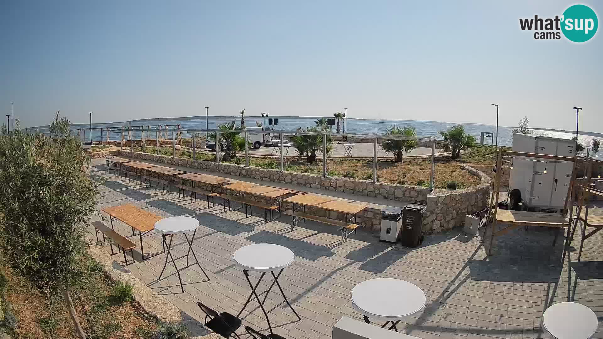 Spletna kamera Mandre – Poletni oder Velika điga | Otok Pag