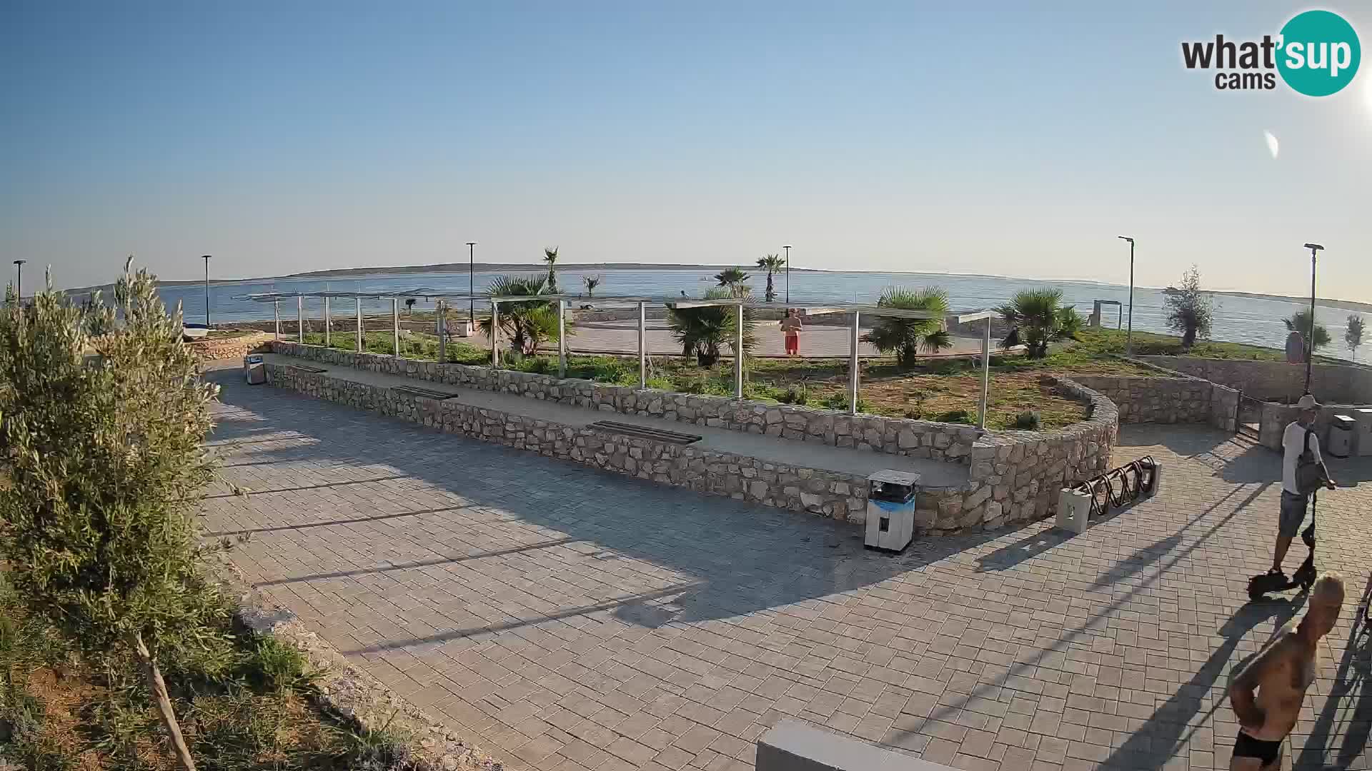 Spletna kamera Mandre – Poletni oder Velika điga | Otok Pag