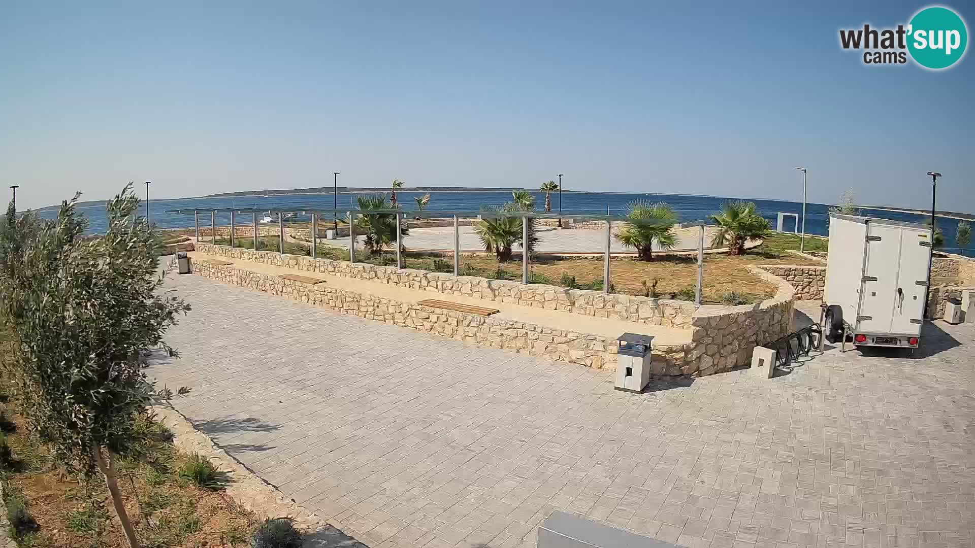 Webcam Mandre – Escenario de verano Velika điga | Isla de Pag