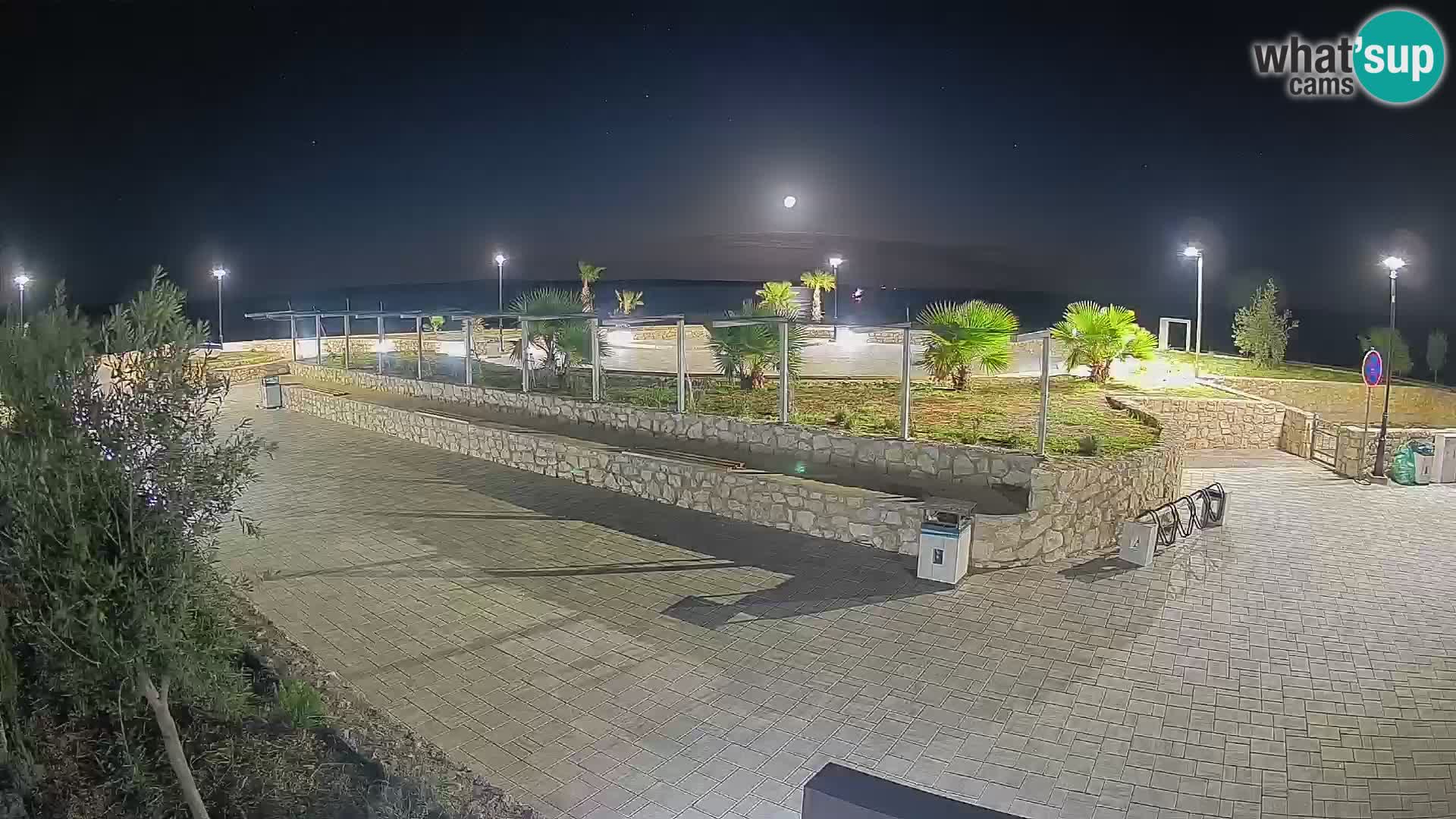 Spletna kamera Mandre – Poletni oder Velika điga | Otok Pag
