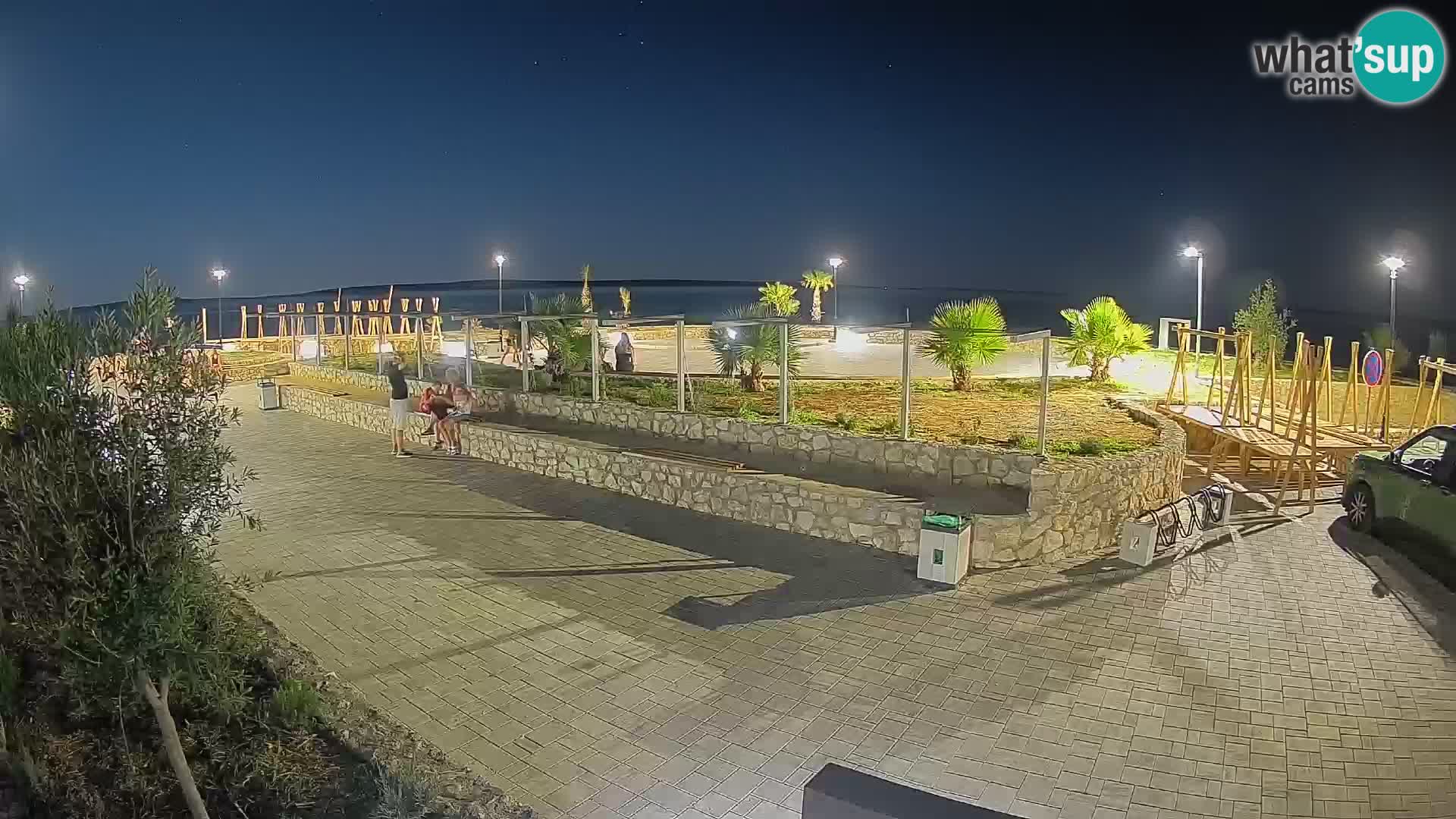 Spletna kamera Mandre – Poletni oder Velika điga | Otok Pag