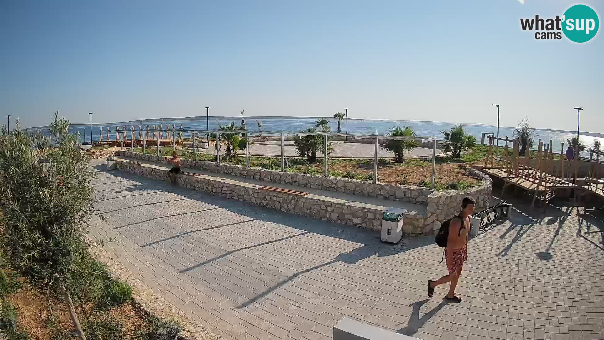 Web kamera Mandre – Ljetna pozornica Velika điga | Otok Pag