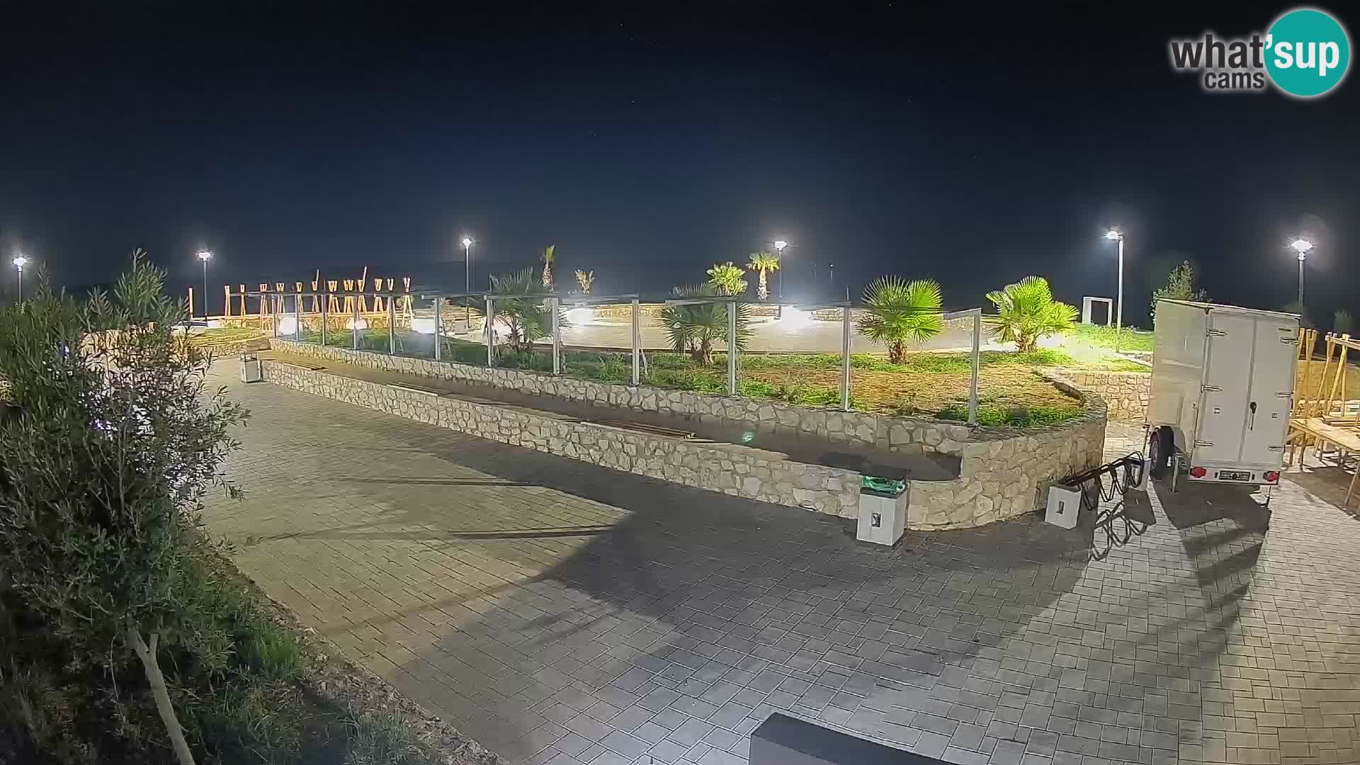 Webcam Mandre – Scène estivale Velika điga | Île de Pag