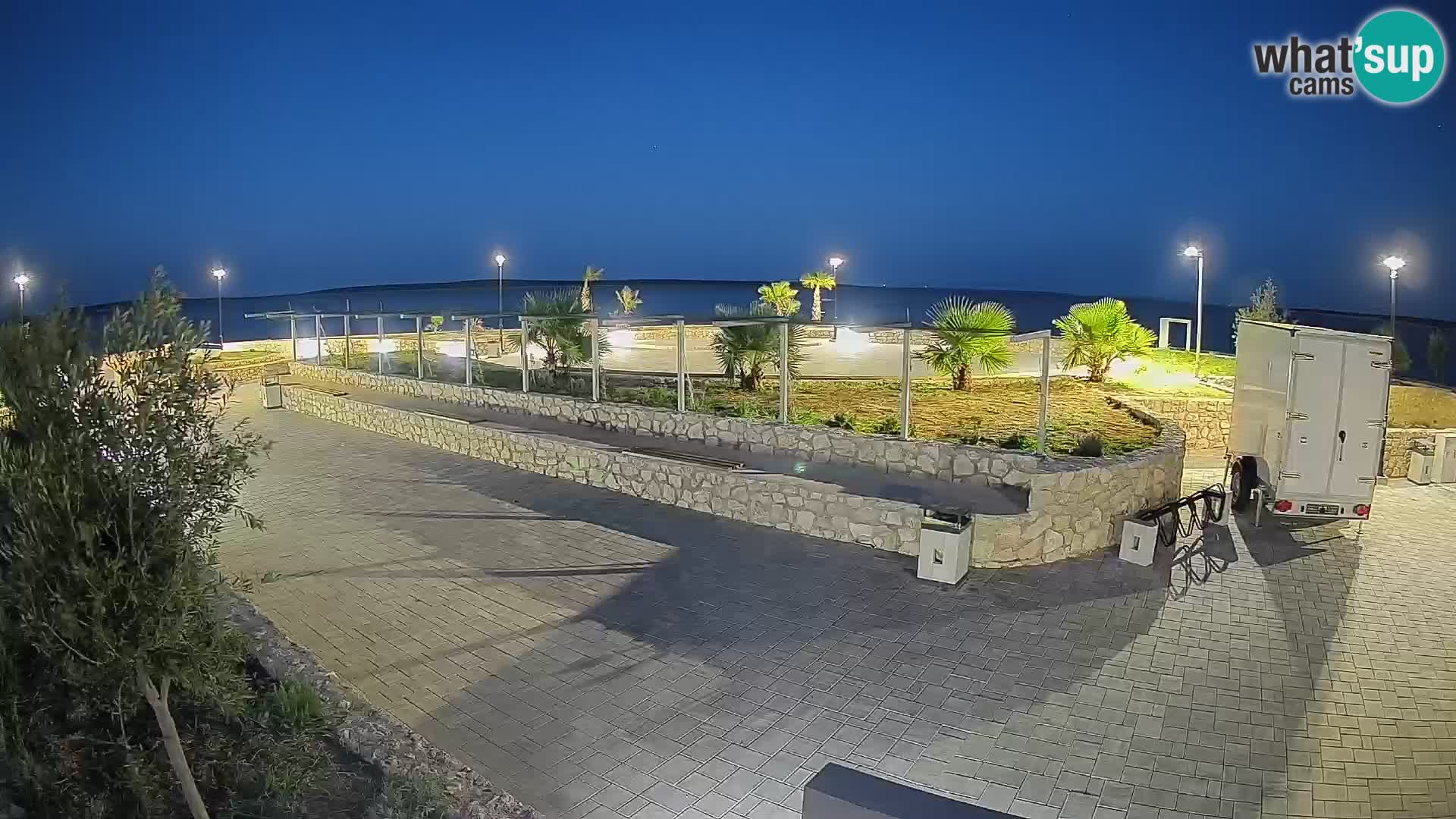 Webcam Mandre – Escenario de verano Velika điga | Isla de Pag
