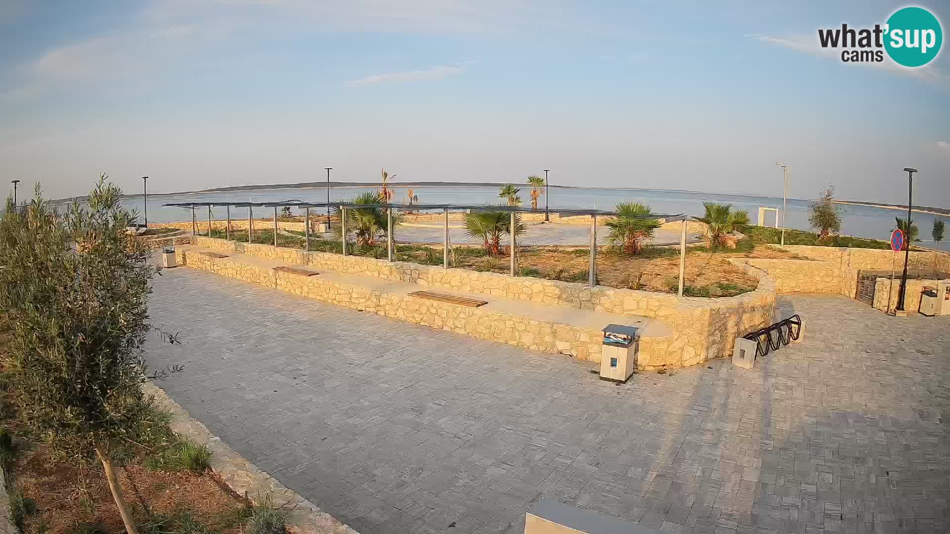 Spletna kamera Mandre – Poletni oder Velika điga | Otok Pag