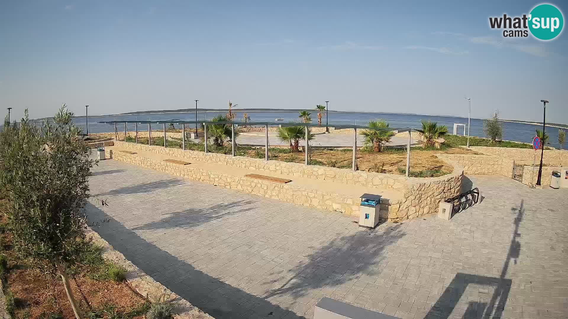 Spletna kamera Mandre – Poletni oder Velika điga | Otok Pag