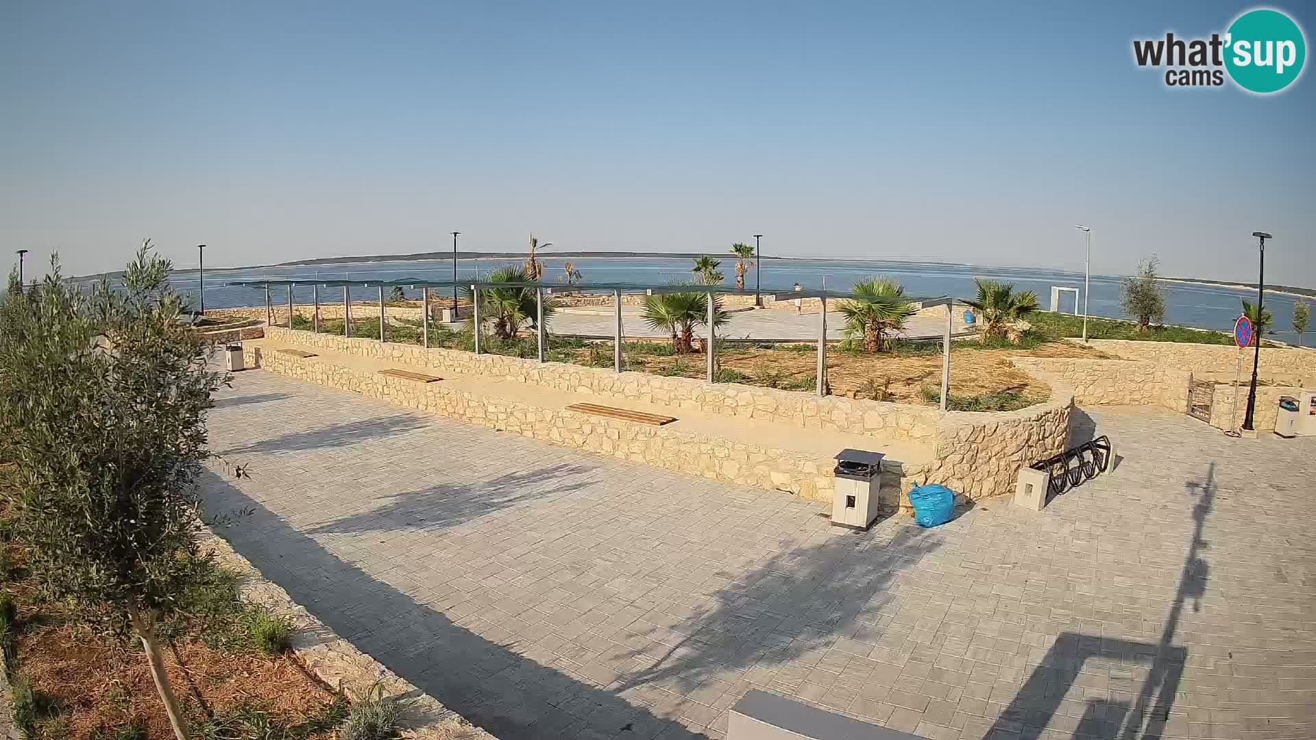 Web kamera Mandre – Ljetna pozornica Velika điga | Otok Pag