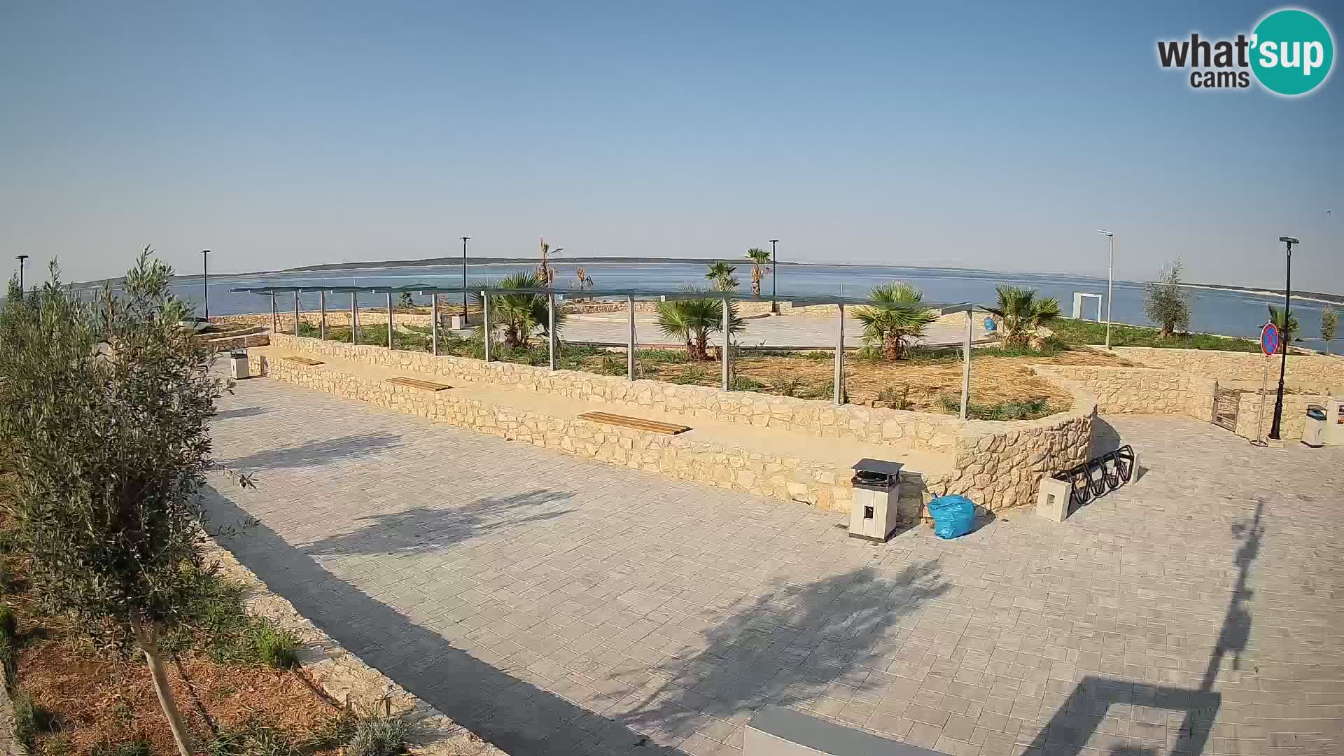 Spletna kamera Mandre – Poletni oder Velika điga | Otok Pag