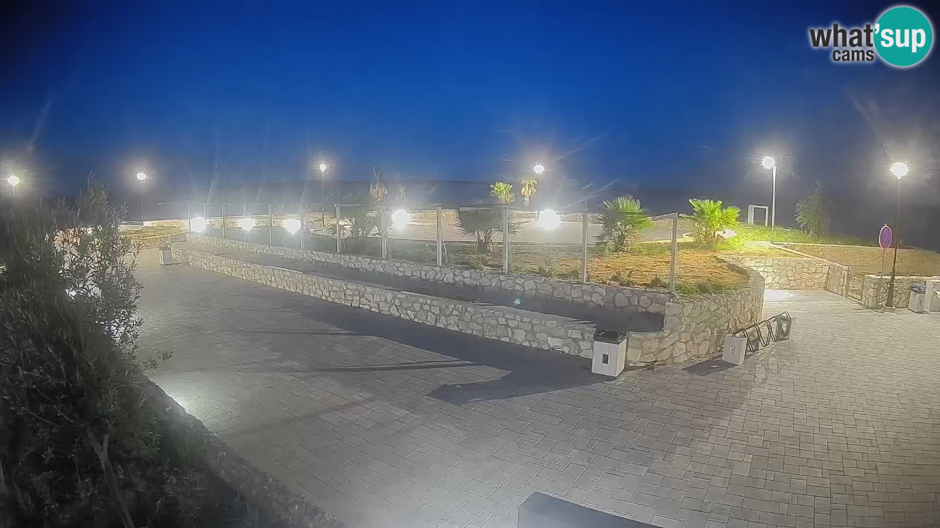 Spletna kamera Mandre – Poletni oder Velika điga | Otok Pag