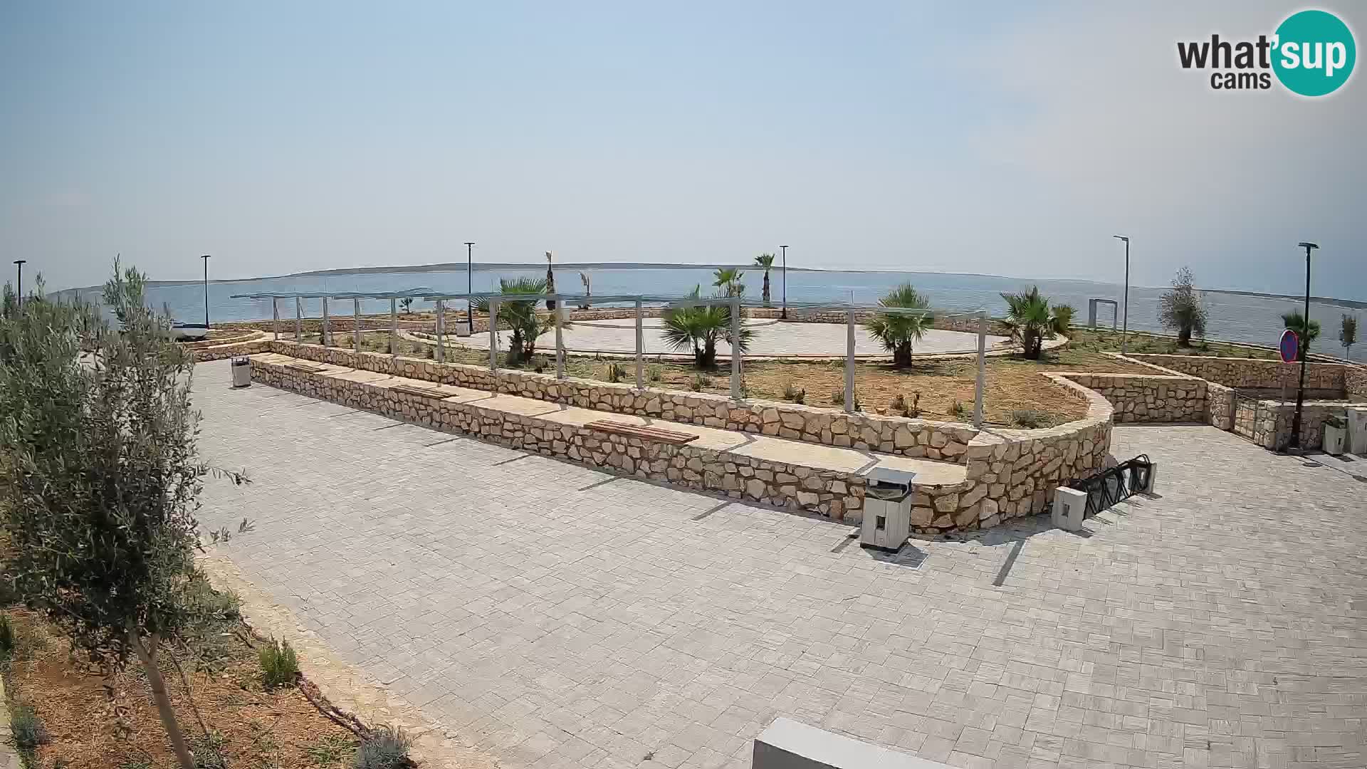 Spletna kamera Mandre – Poletni oder Velika điga | Otok Pag