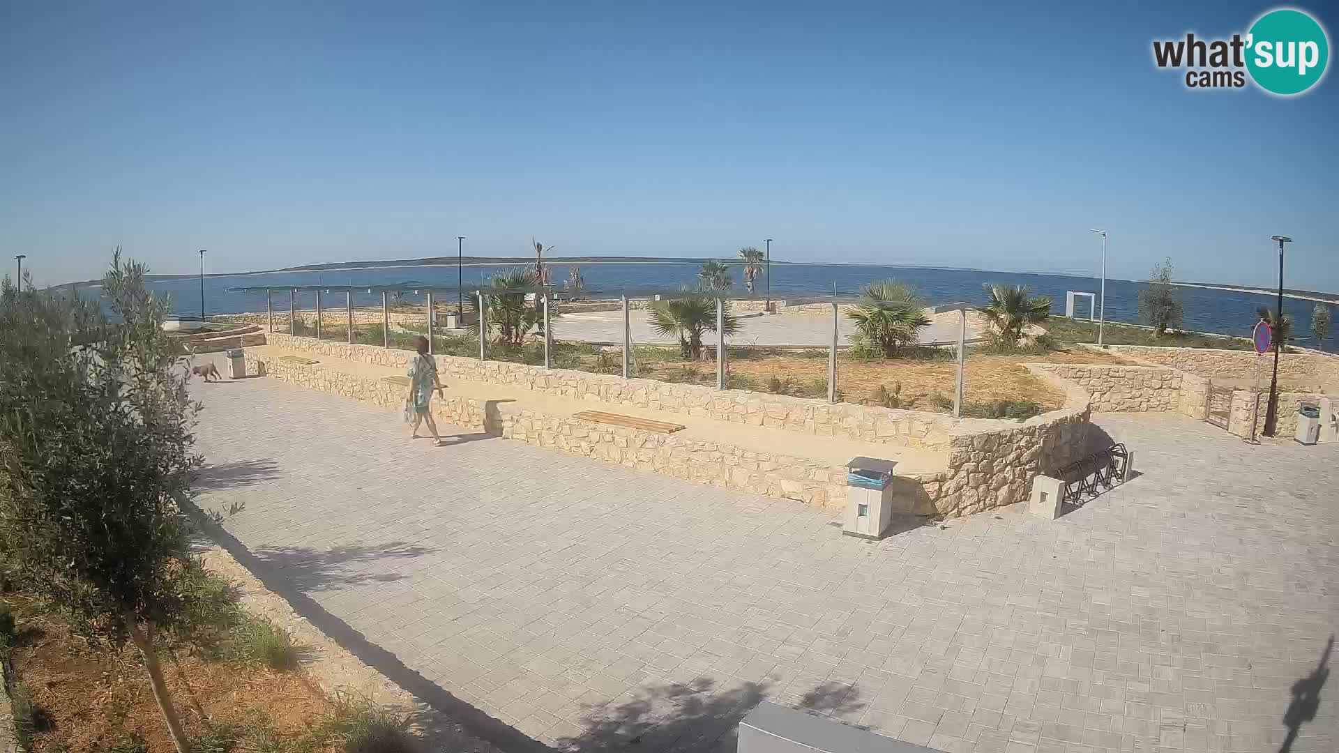 Web kamera Mandre – Ljetna pozornica Velika điga | Otok Pag