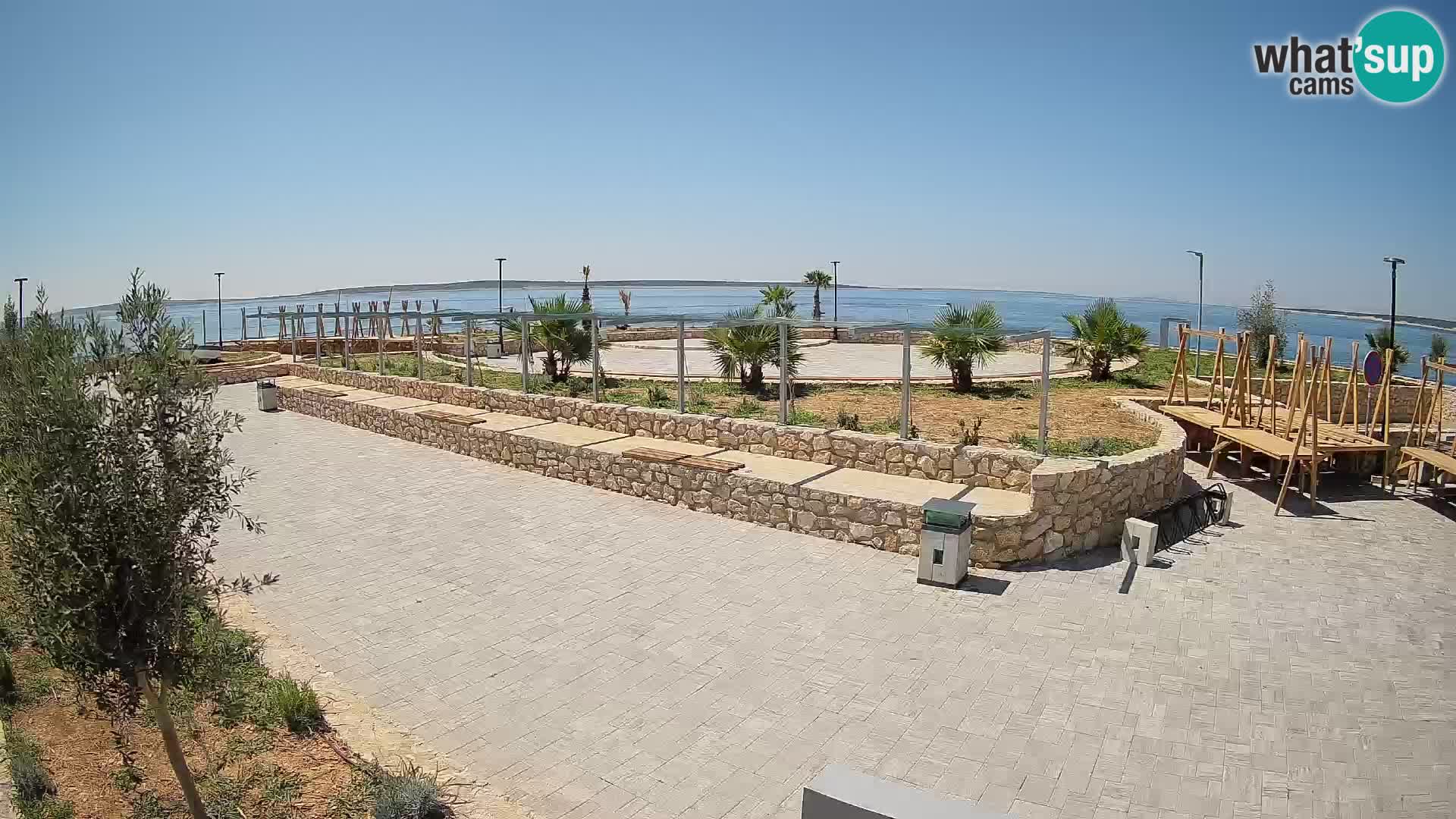 Webcam Mandre – Scène estivale Velika điga | Île de Pag