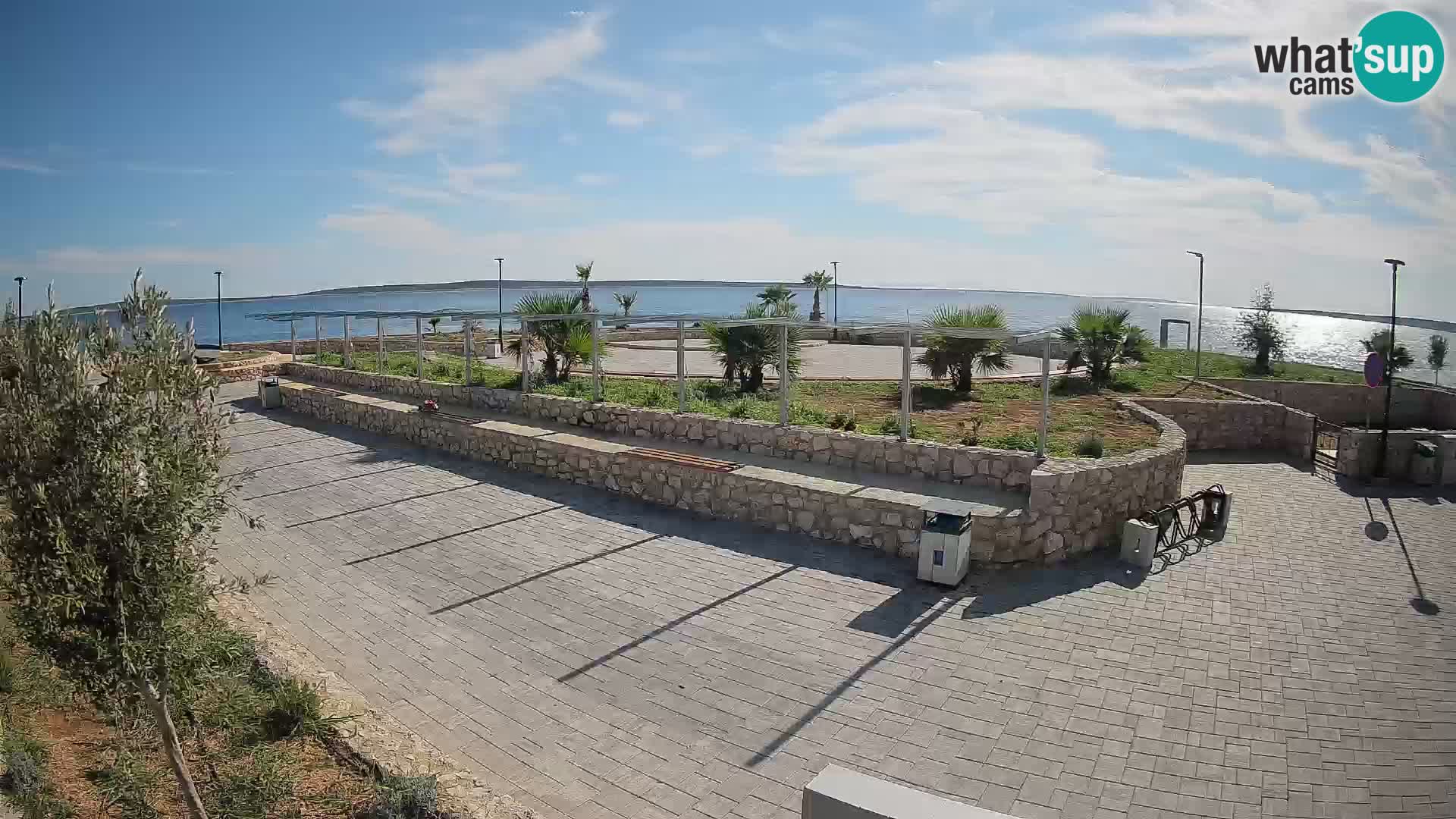 Spletna kamera Mandre – Poletni oder Velika điga | Otok Pag