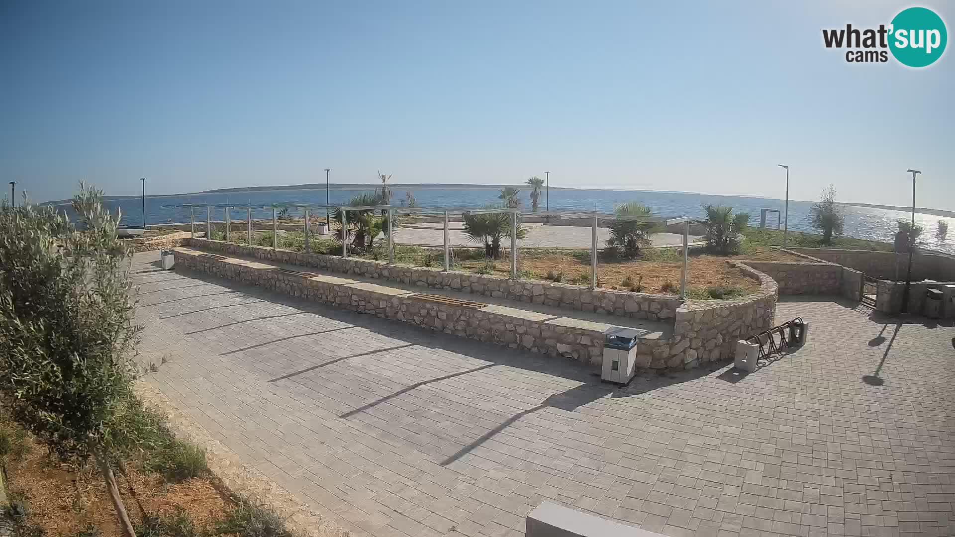 Web kamera Mandre – Ljetna pozornica Velika điga | Otok Pag