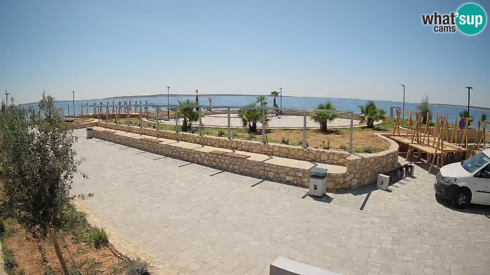 Web kamera Mandre – Ljetna pozornica Velika điga | Otok Pag