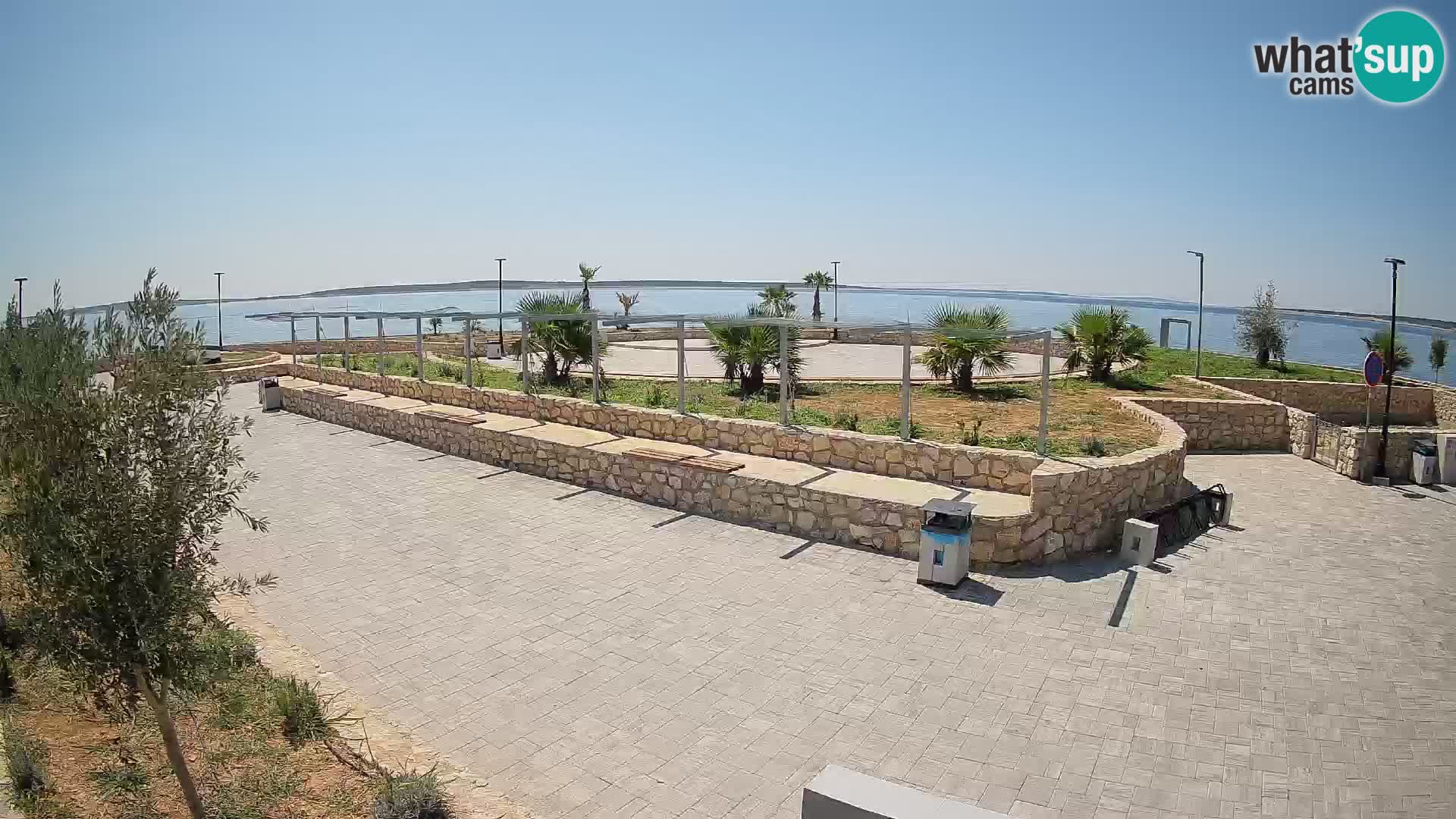 Web kamera Mandre – Ljetna pozornica Velika điga | Otok Pag