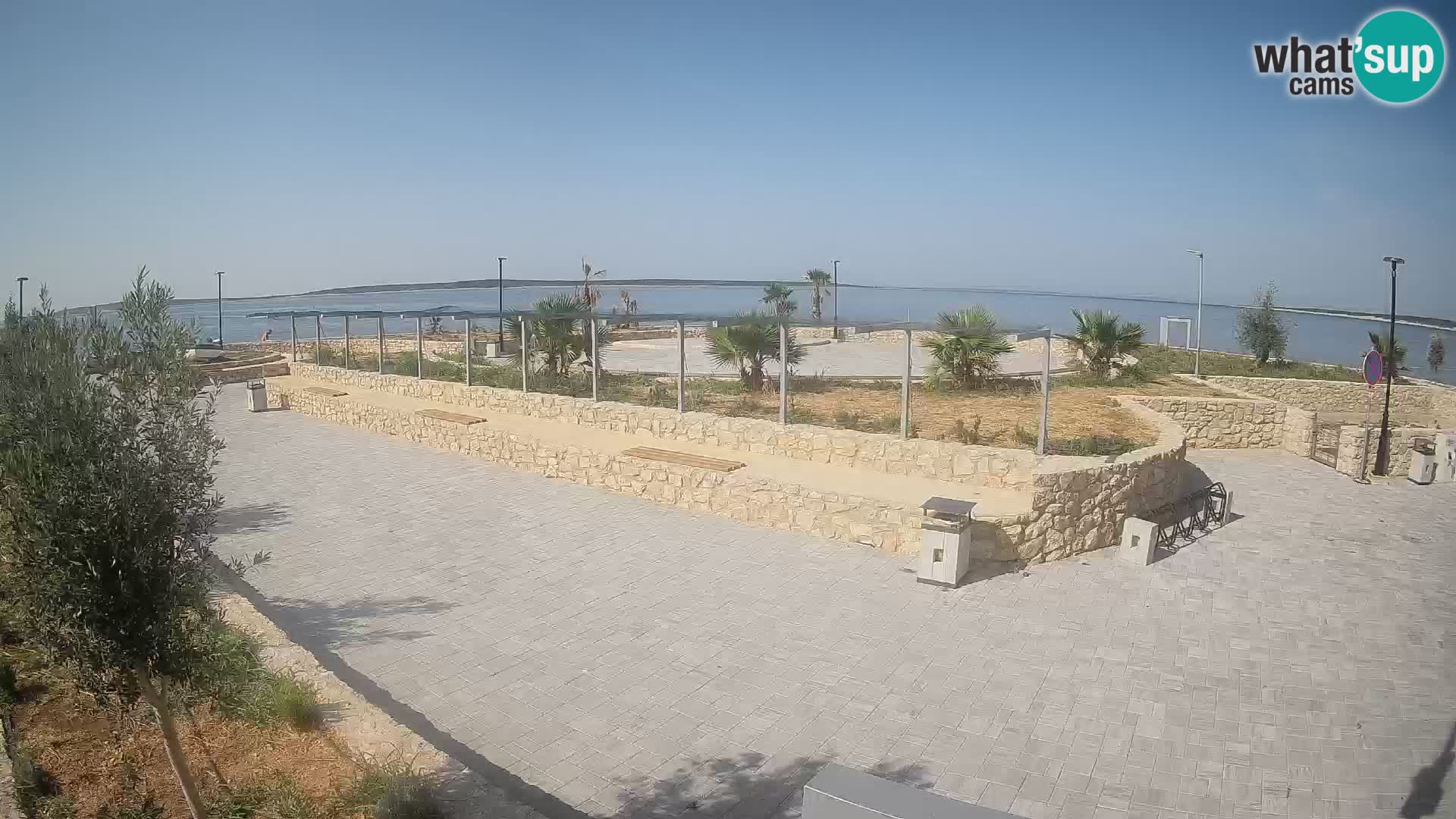 Spletna kamera Mandre – Poletni oder Velika điga | Otok Pag