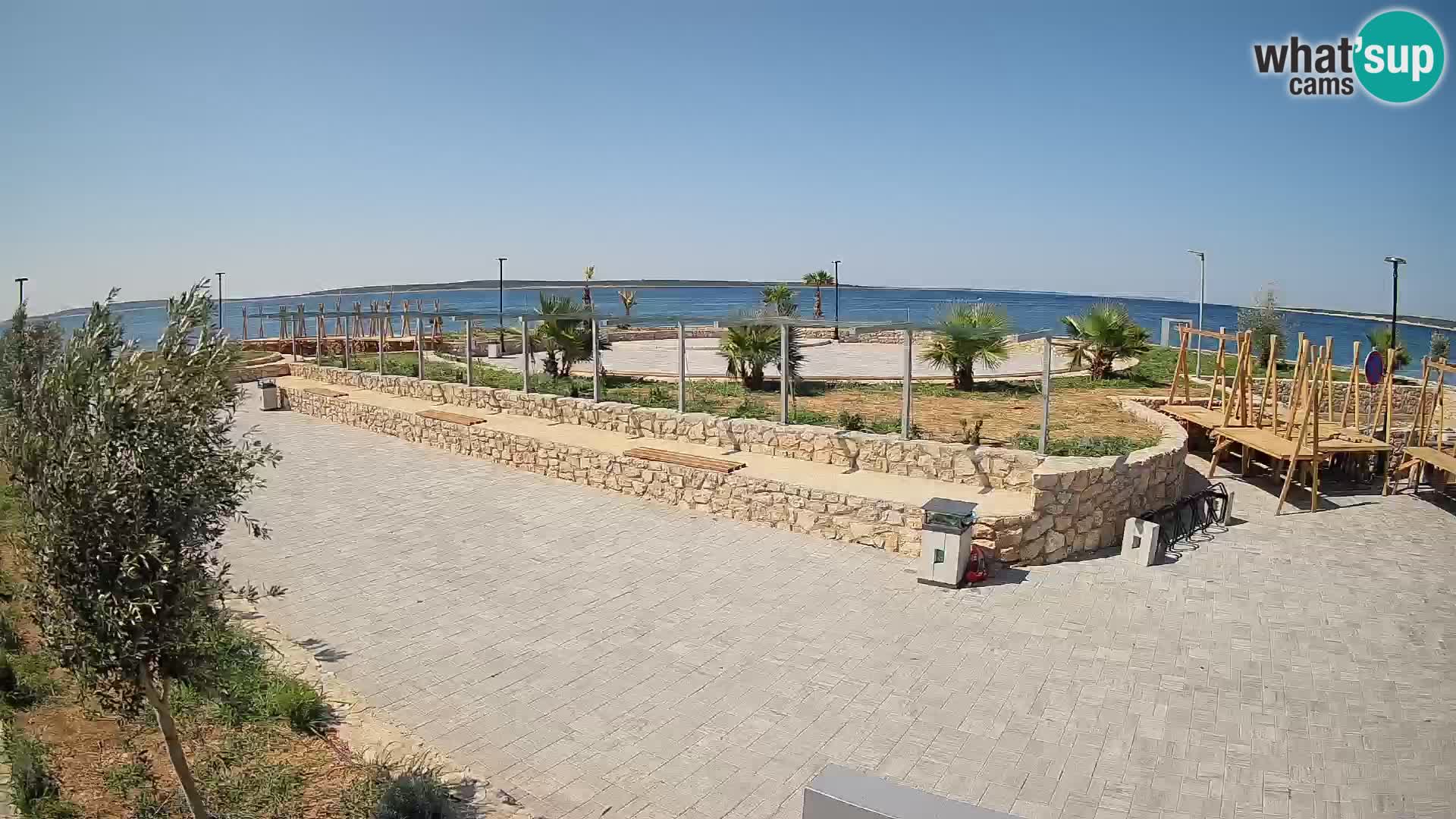 Webcam Mandre – Scène estivale Velika điga | Île de Pag