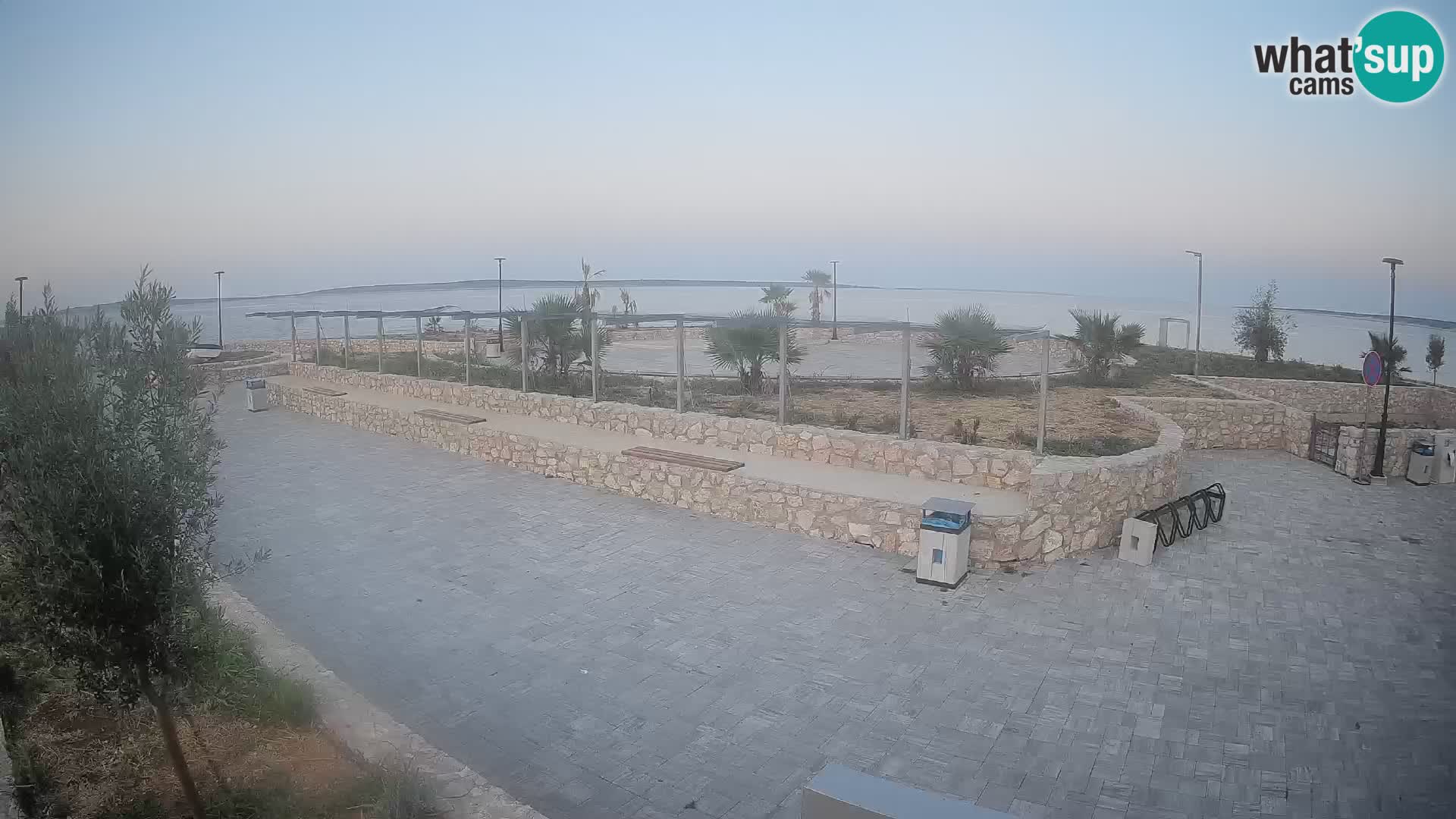 Spletna kamera Mandre – Poletni oder Velika điga | Otok Pag