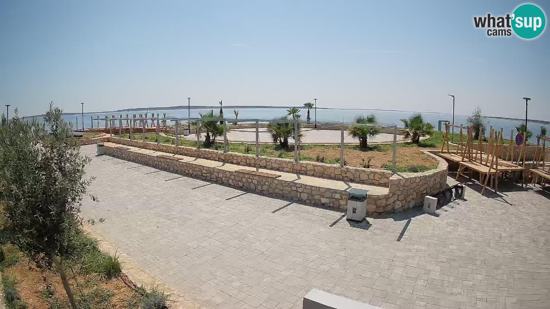 Webcam Mandre – Escenario de verano Velika điga | Isla de Pag