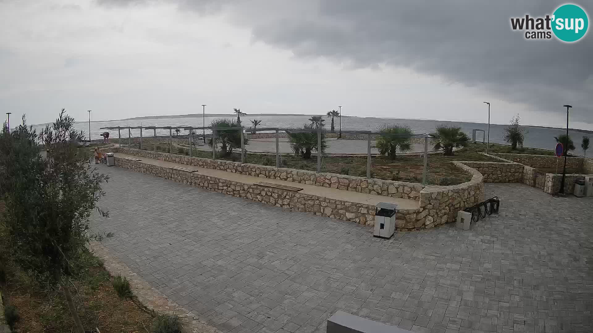 Web kamera Mandre – Ljetna pozornica Velika điga | Otok Pag