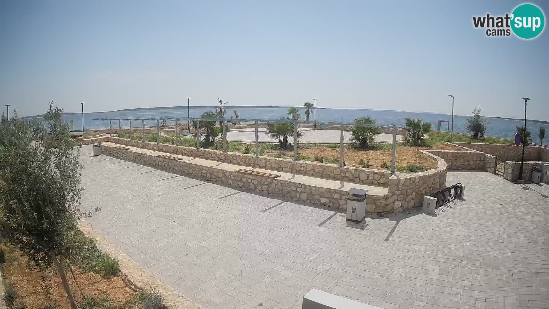 Web kamera Mandre – Ljetna pozornica Velika điga | Otok Pag