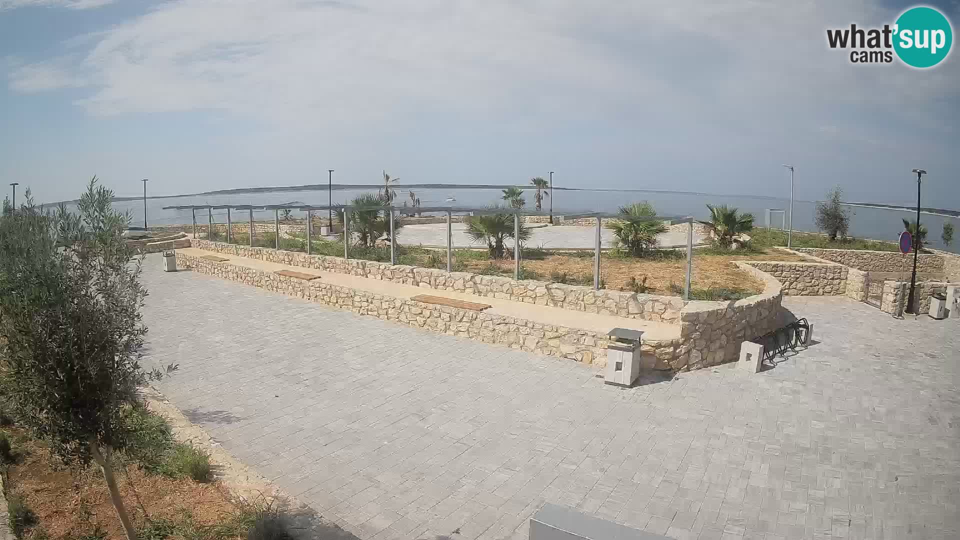 Web kamera Mandre – Ljetna pozornica Velika điga | Otok Pag