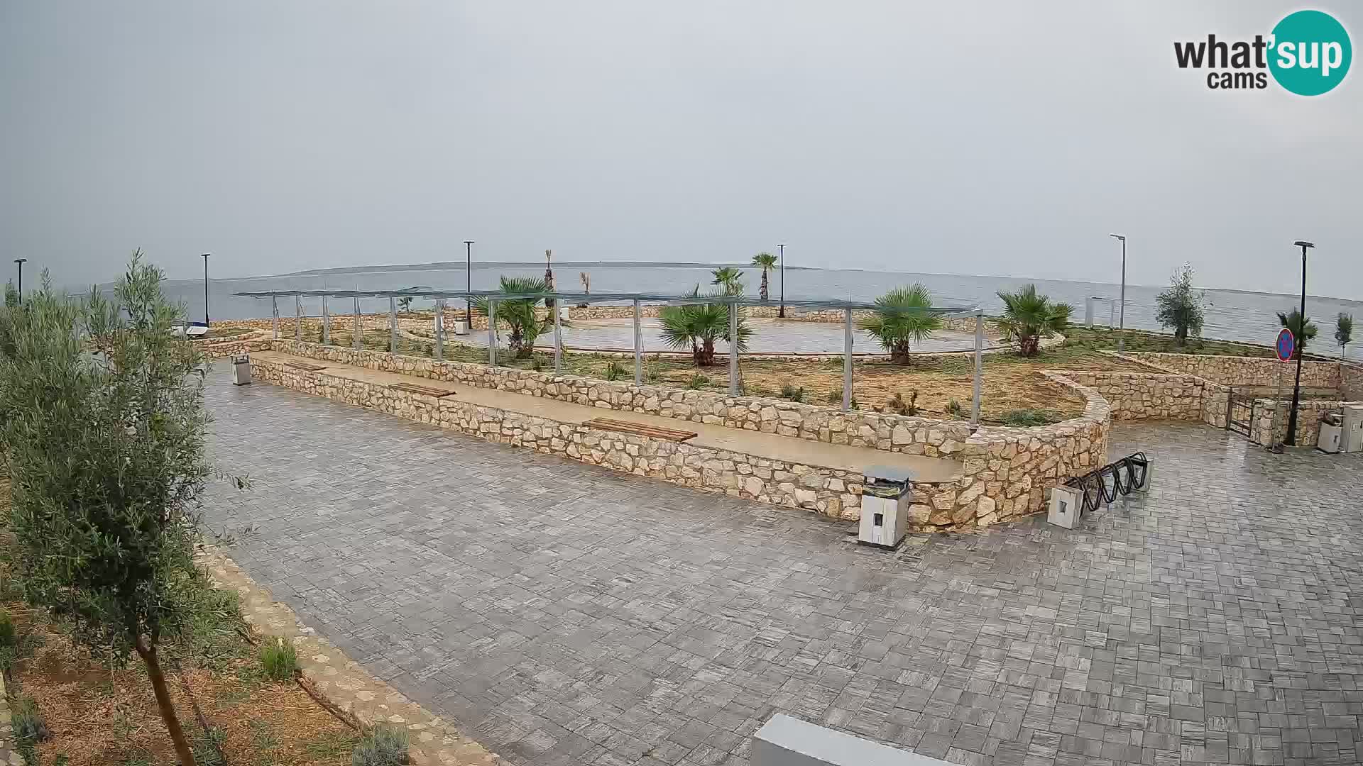 Web kamera Mandre – Ljetna pozornica Velika điga | Otok Pag