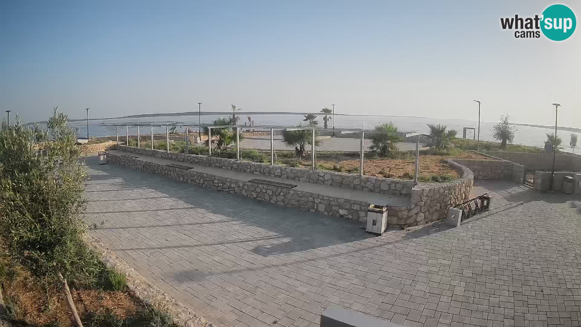 Spletna kamera Mandre – Poletni oder Velika điga | Otok Pag