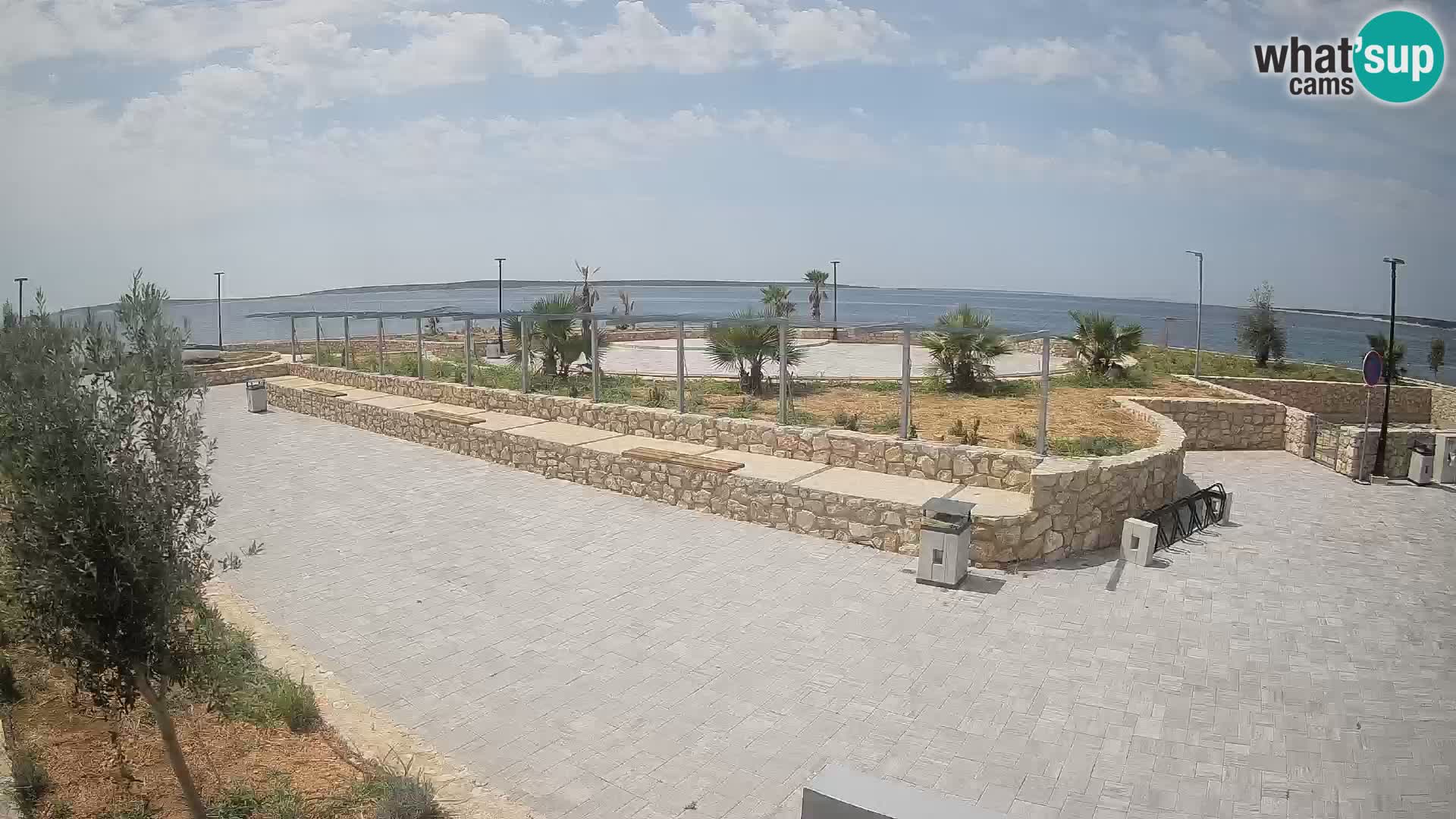 Web kamera Mandre – Ljetna pozornica Velika điga | Otok Pag