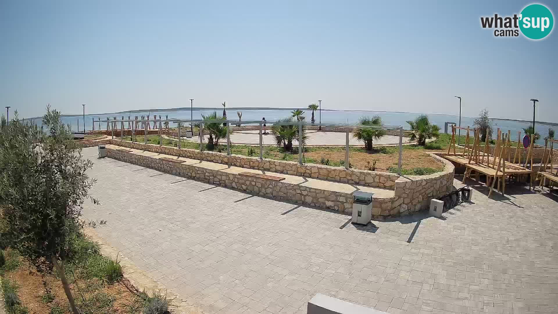 Webcam Mandre – Escenario de verano Velika điga | Isla de Pag