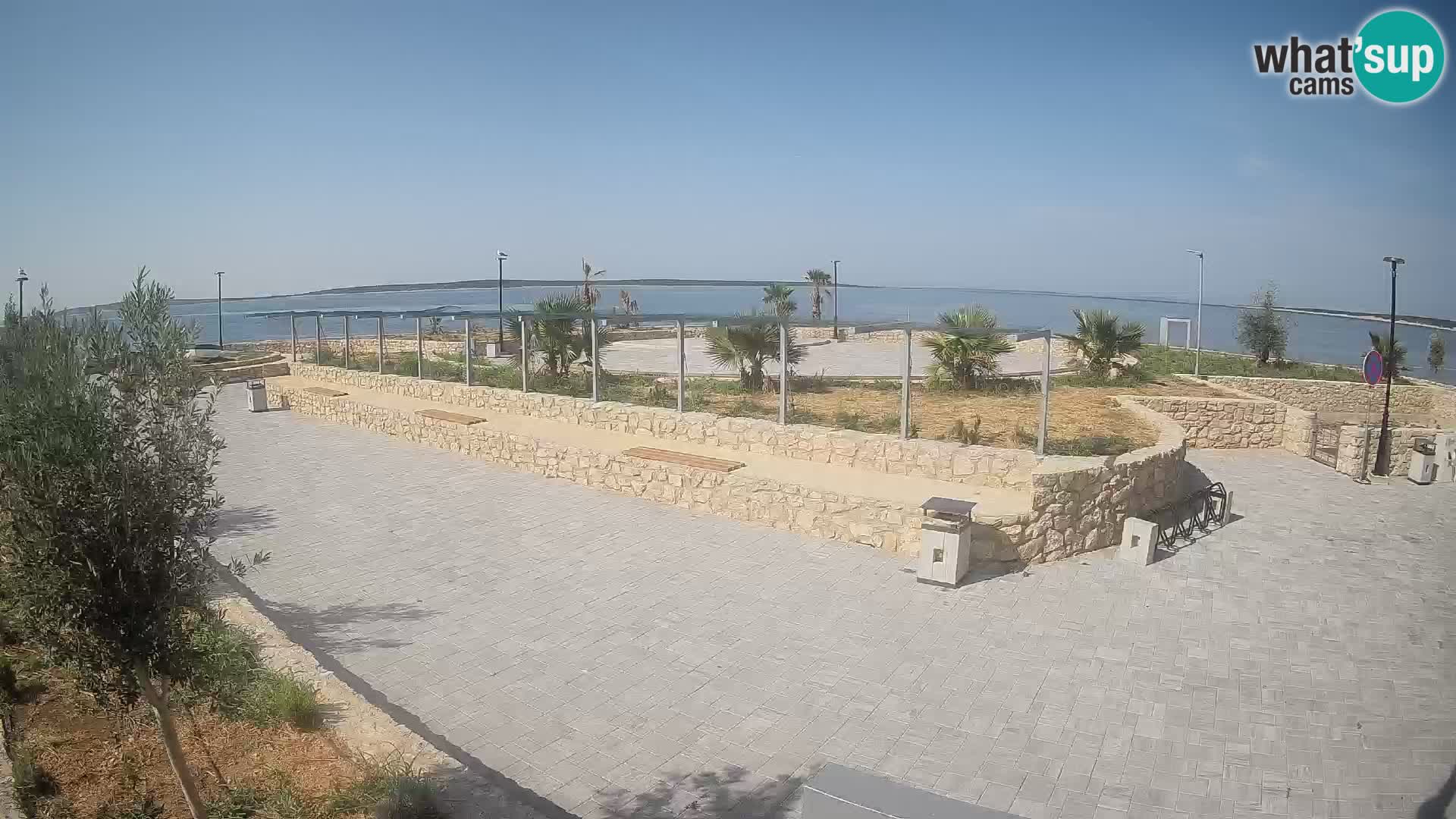 Web kamera Mandre – Ljetna pozornica Velika điga | Otok Pag