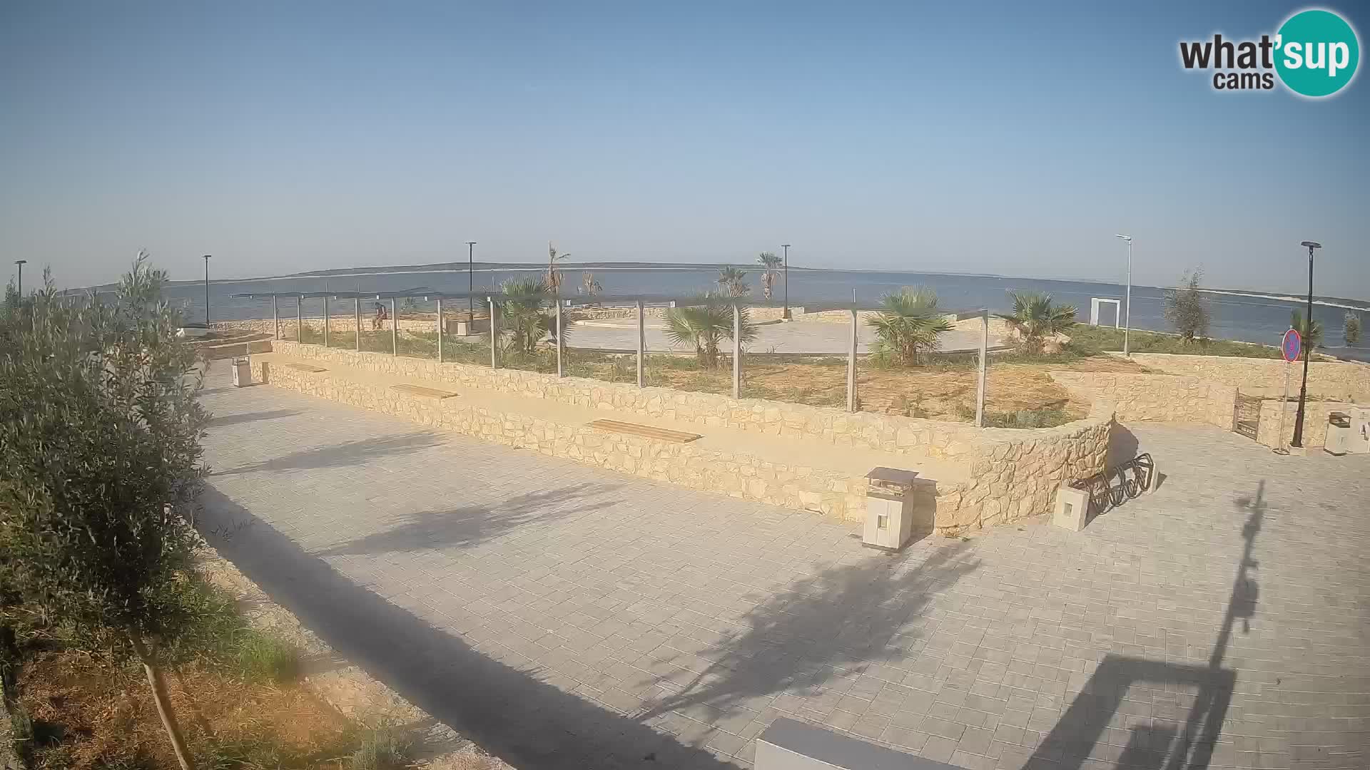 Spletna kamera Mandre – Poletni oder Velika điga | Otok Pag